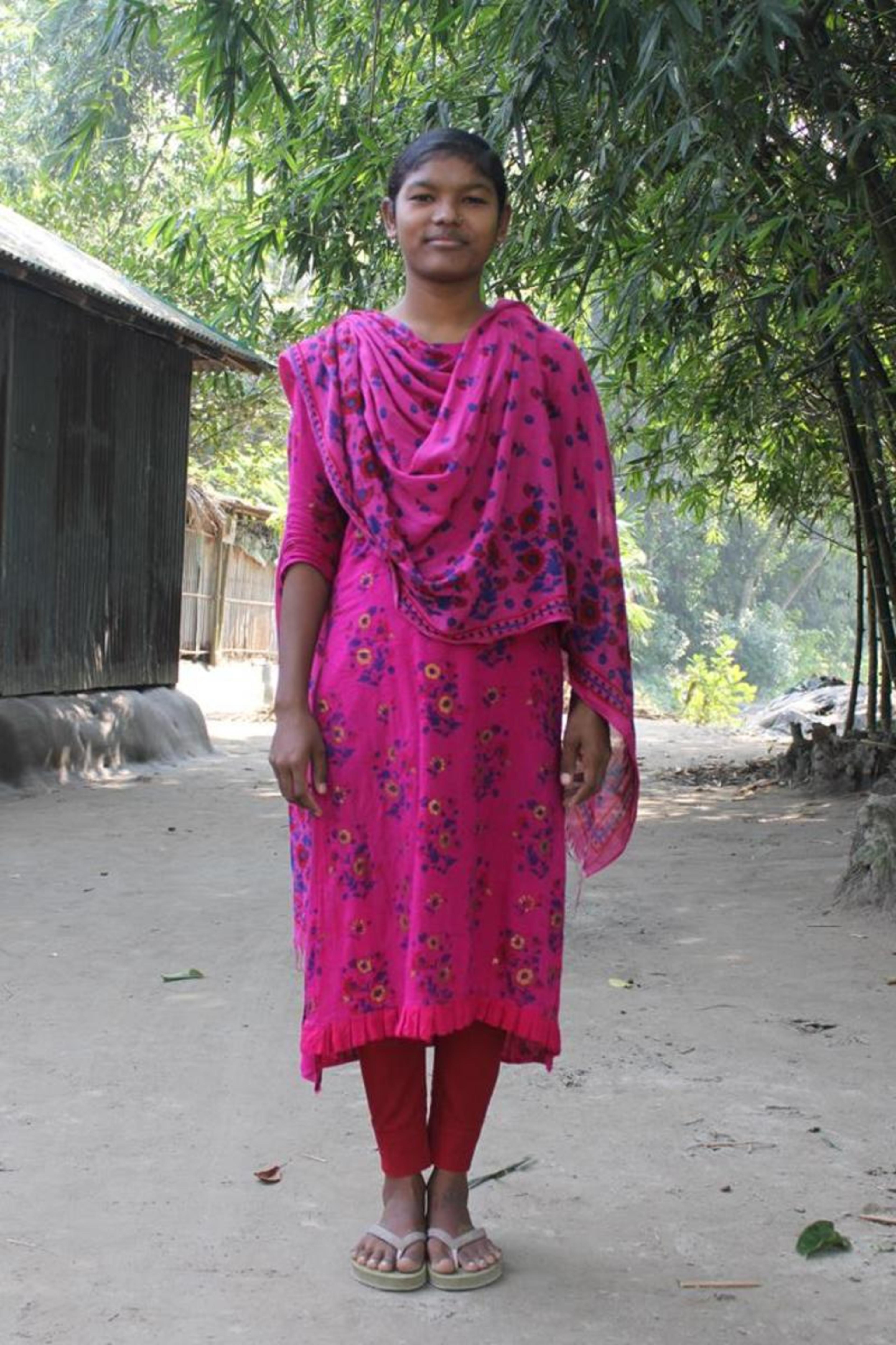 An unsponsored girl named Mitu from Bangladesh who is vulnerable to exploitation and has waited 24 days for a sponsor.