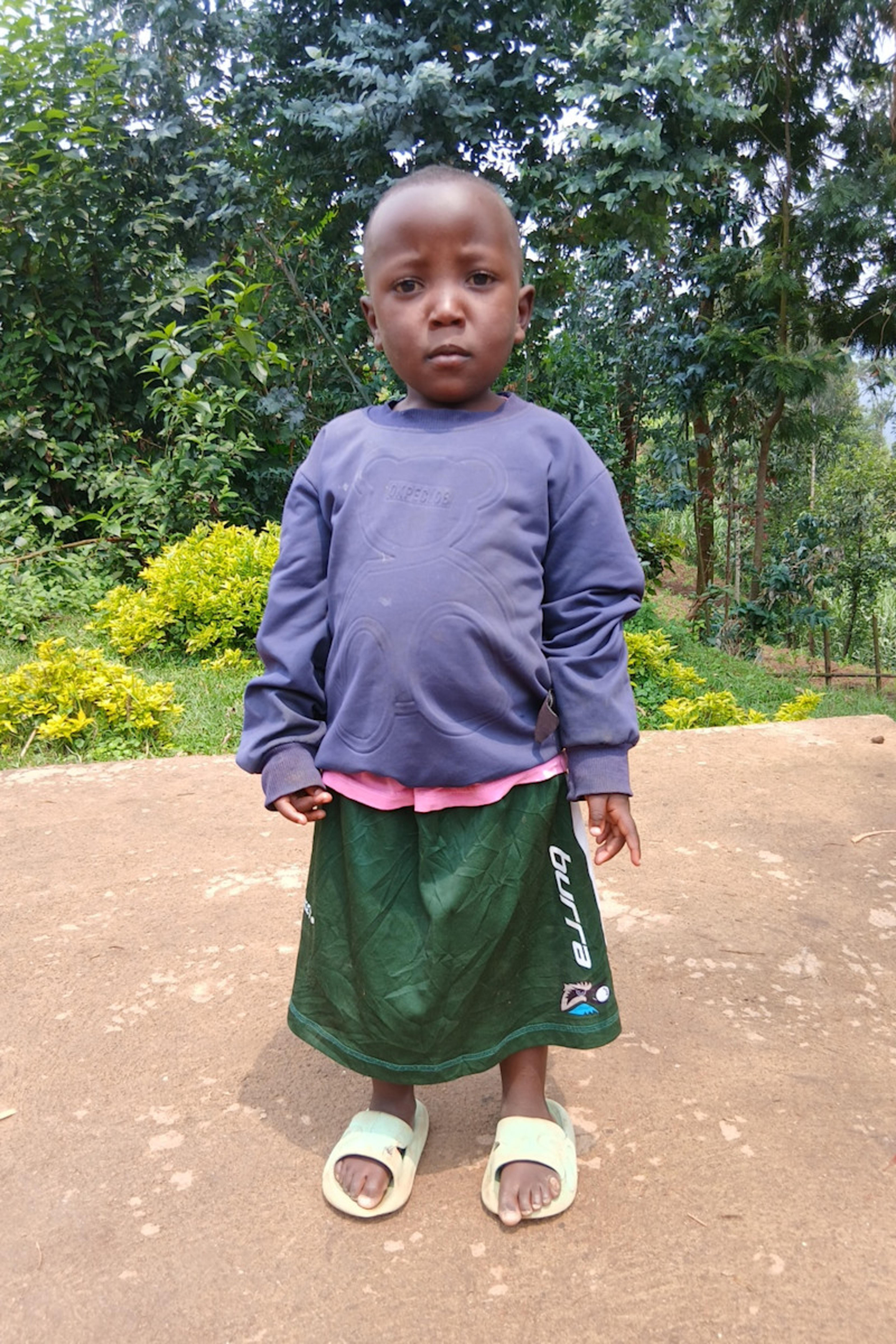 An unsponsored girl named Marie Louise from Rwanda who lives in an AIDS-affected area, is vulnerable to exploitation and has waited 189 days for a sponsor.