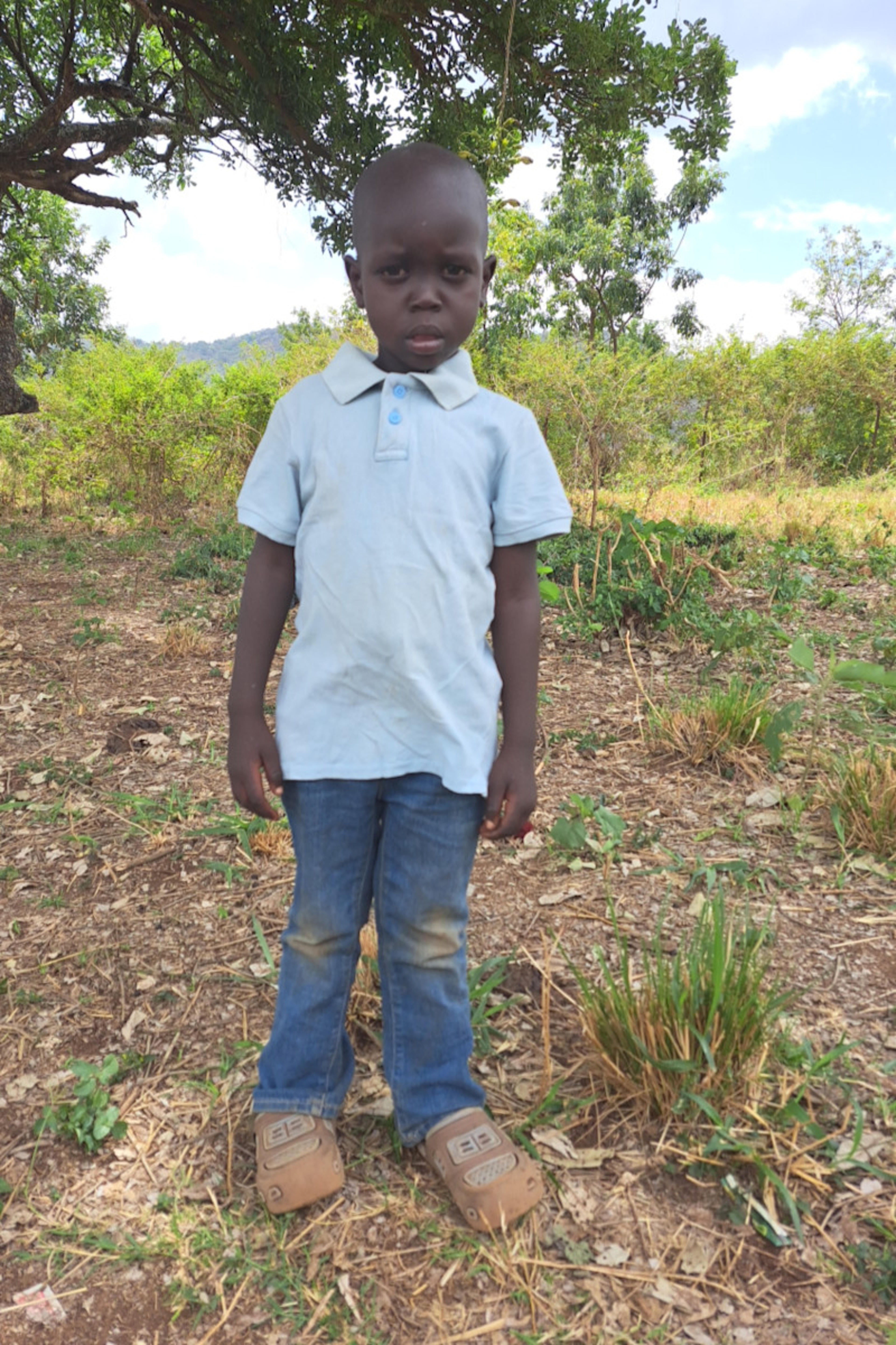 An unsponsored boy named Okongo from Uganda who lives in an AIDS-affected area, is vulnerable to exploitation and has waited 213 days for a sponsor.