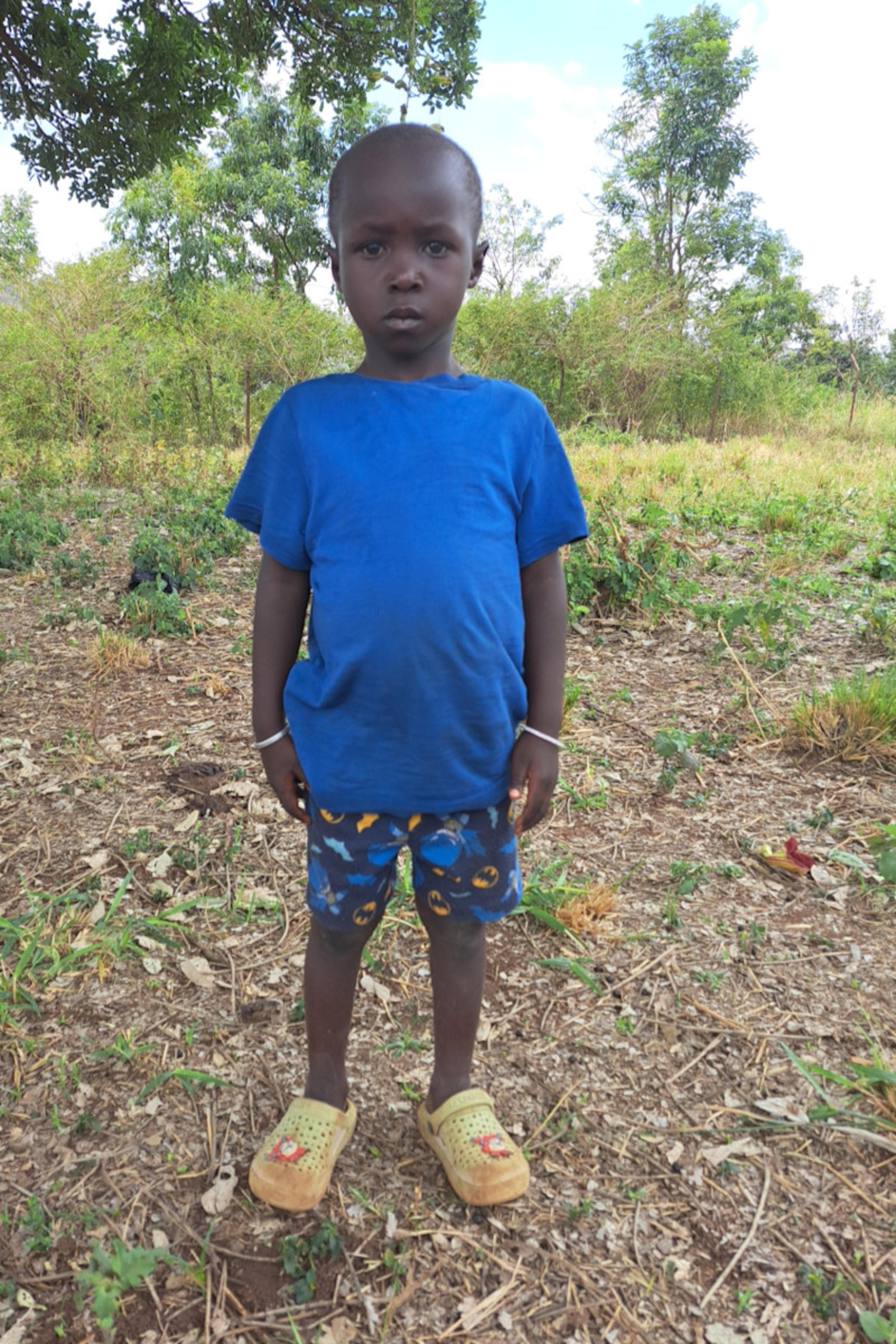 An unsponsored boy named Lotyang from Uganda who lives in an AIDS-affected area, is vulnerable to exploitation and has waited 213 days for a sponsor.