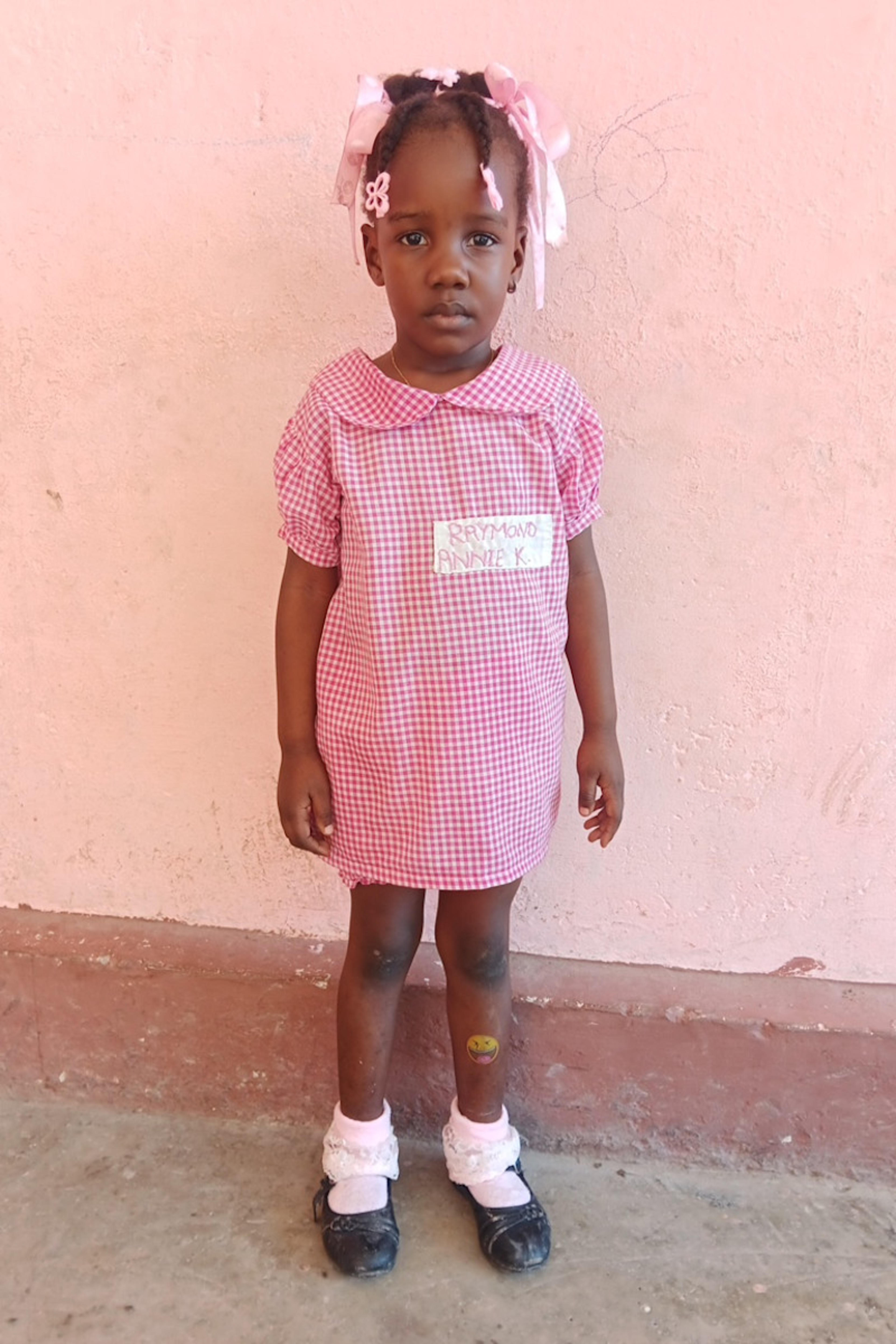 An unsponsored girl named Annie from Haiti who is vulnerable to exploitation and has waited 211 days for a sponsor.