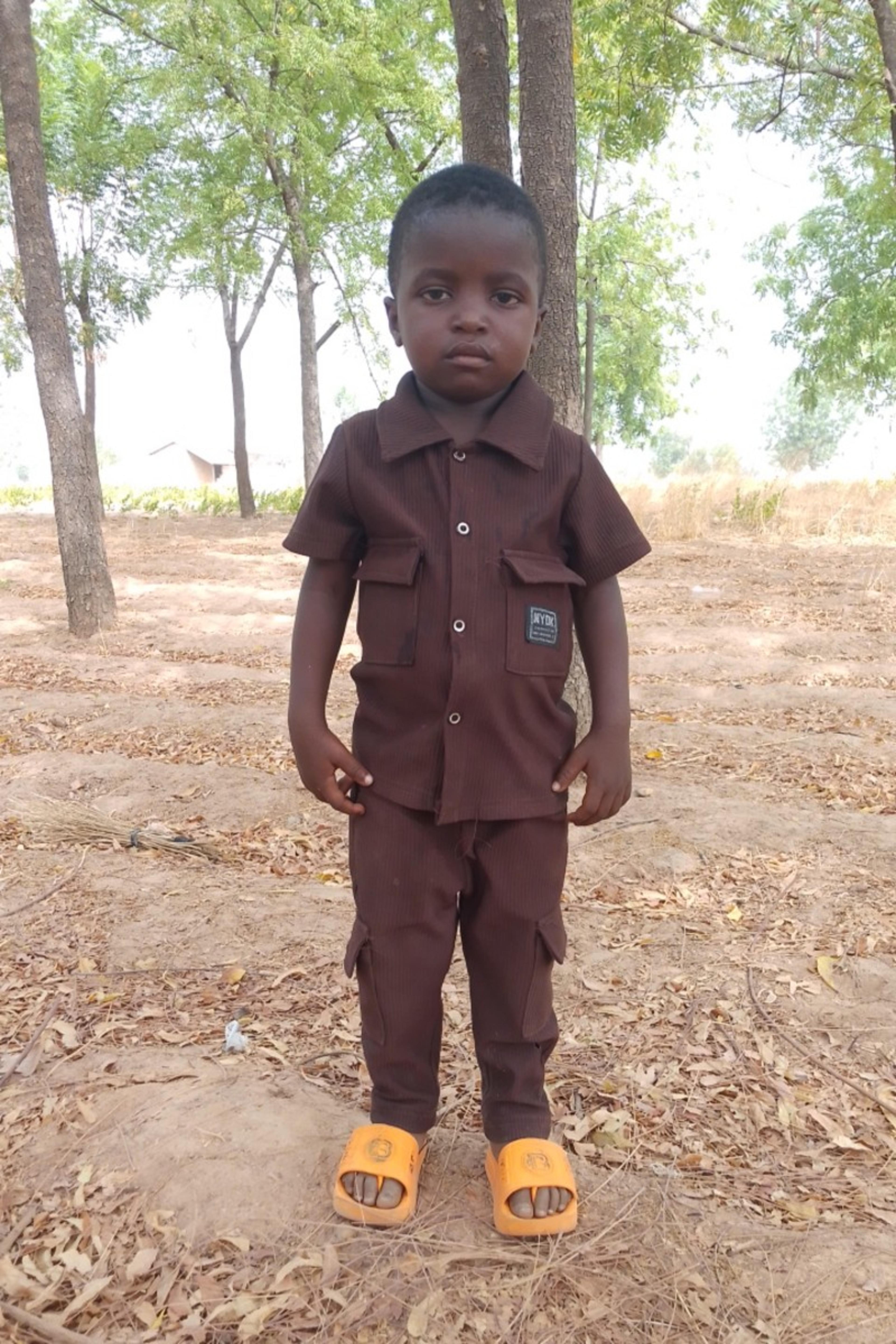 An unsponsored boy named Samuel from Ghana who lives in an AIDS-affected area and has waited 190 days for a sponsor.