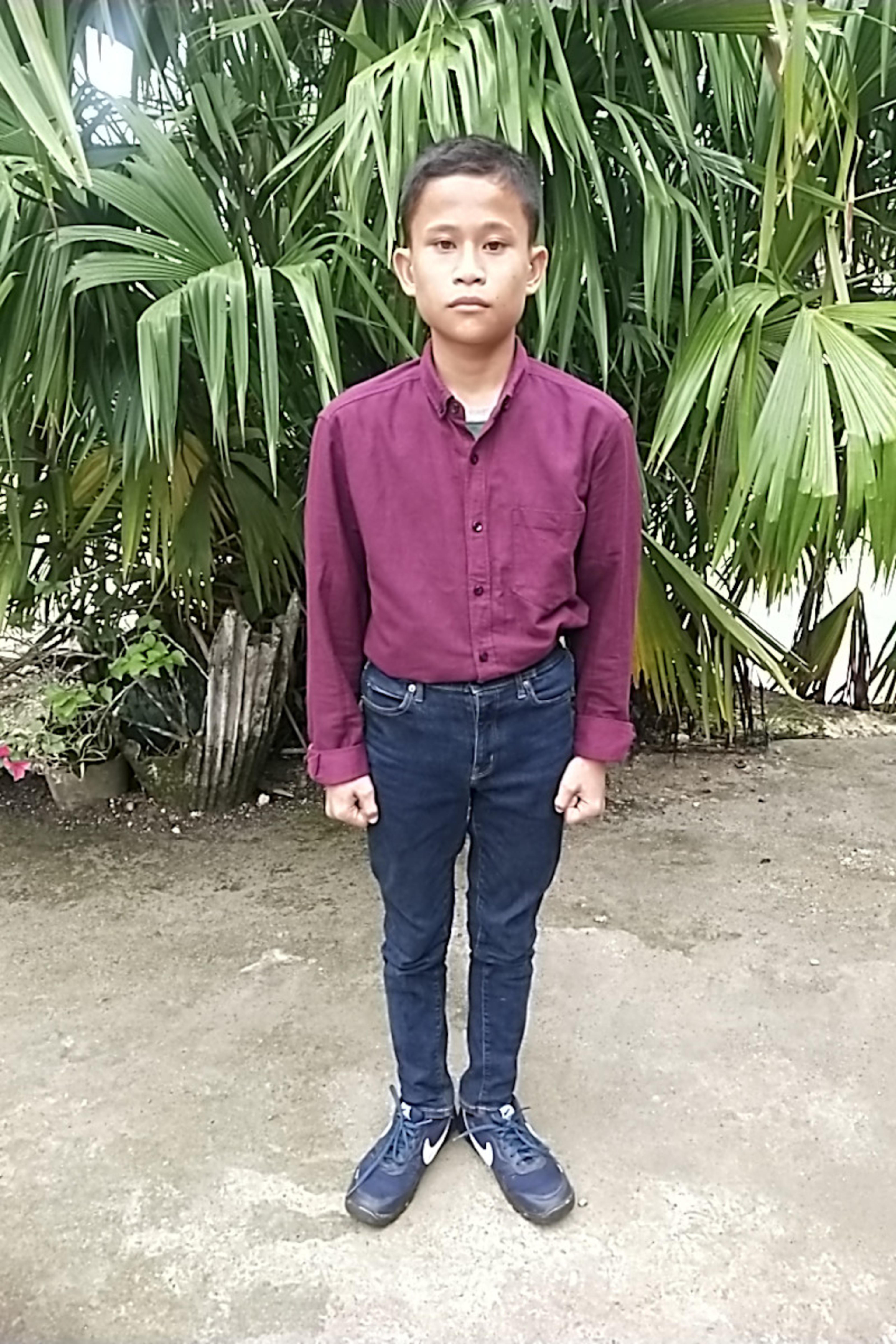 An unsponsored boy named Jaya from Indonesia who has waited 557 days for a sponsor.