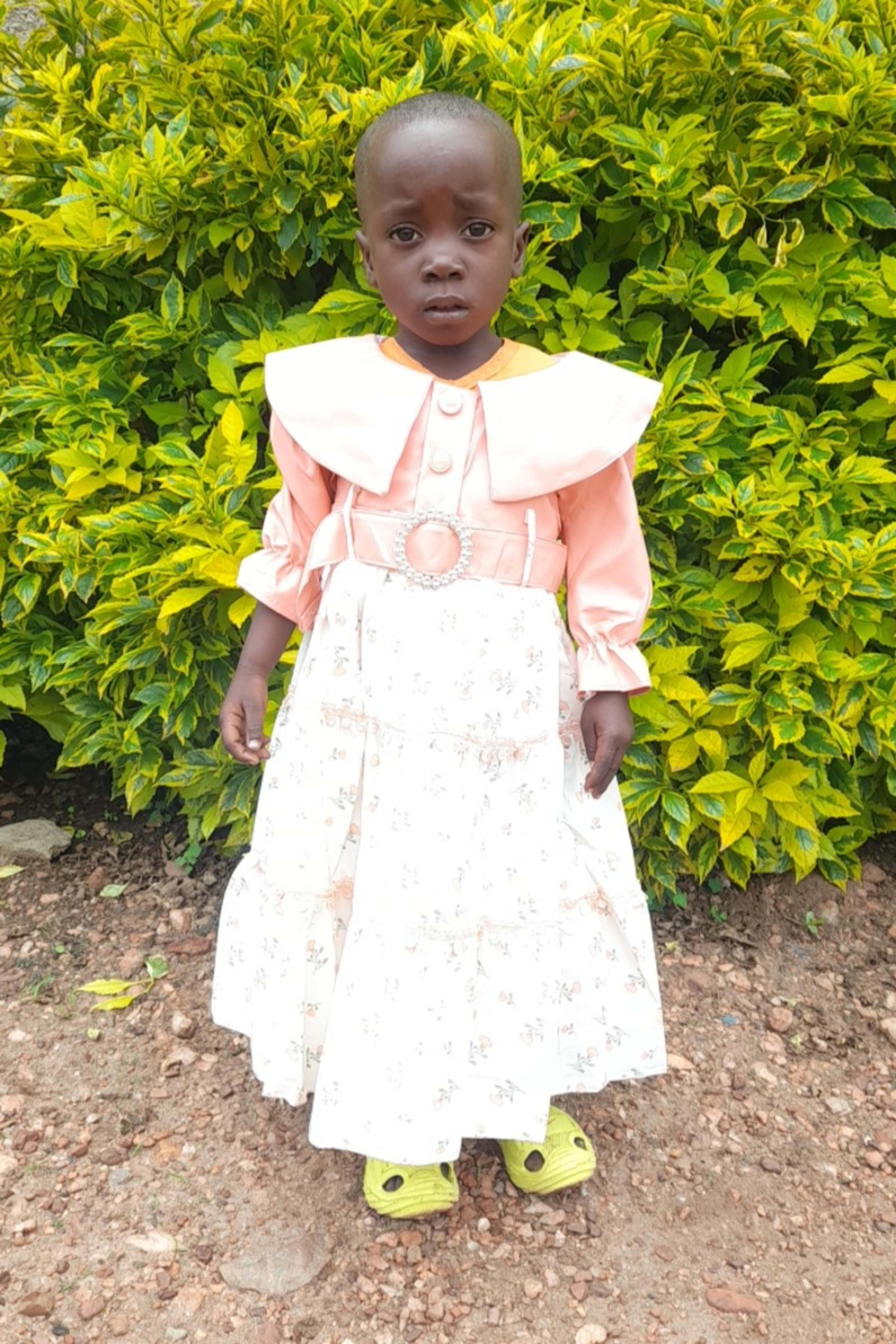 An unsponsored girl named Nibishaka from Rwanda who lives in an AIDS-affected area, is vulnerable to exploitation and has waited 189 days for a sponsor.