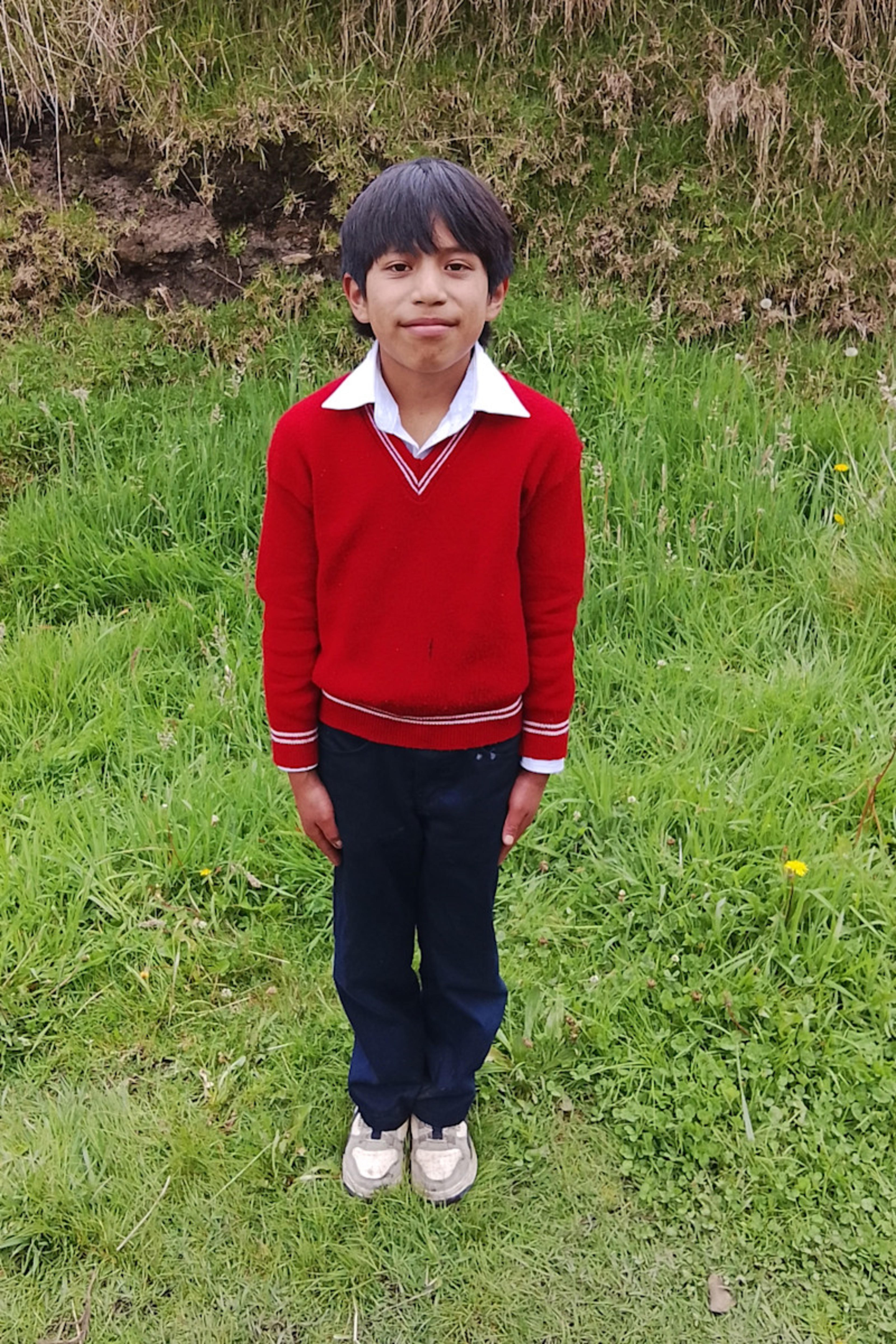 An unsponsored boy named Andy from Ecuador who has waited 582 days for a sponsor.