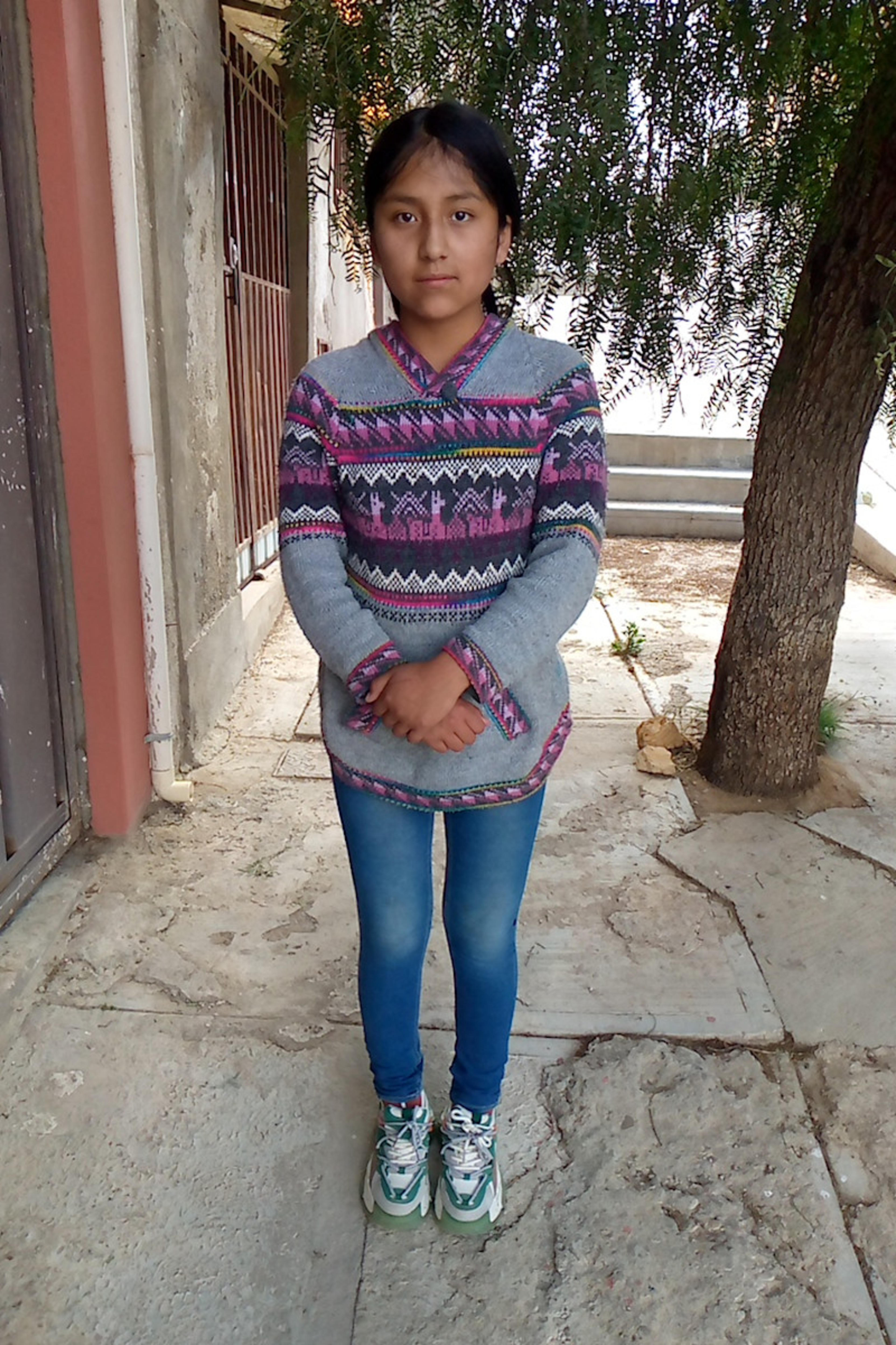 An unsponsored girl named Dalia from Bolivia who has waited 20 days for a sponsor.