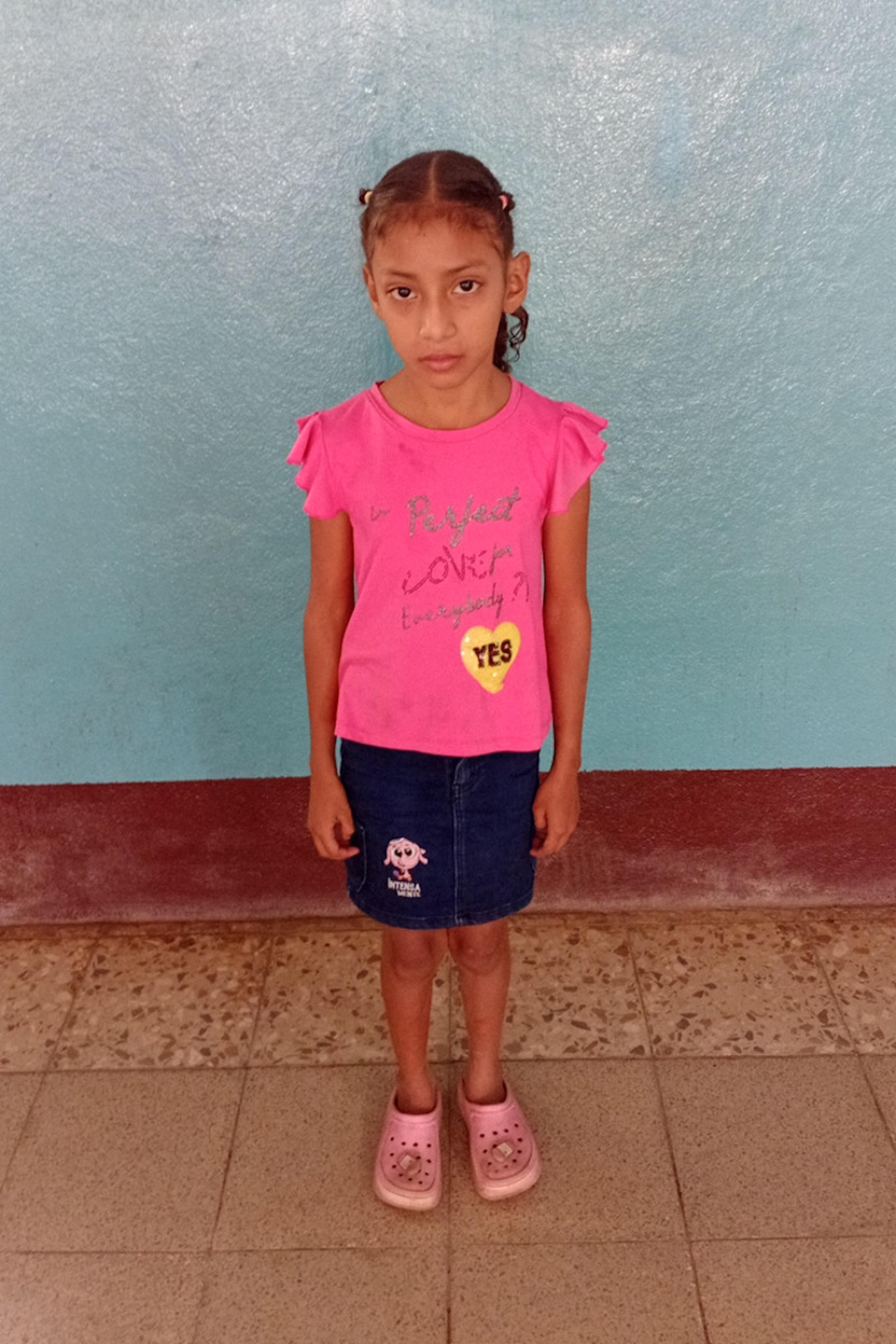 An unsponsored girl named Yendri from Nicaragua who has waited 878 days for a sponsor.