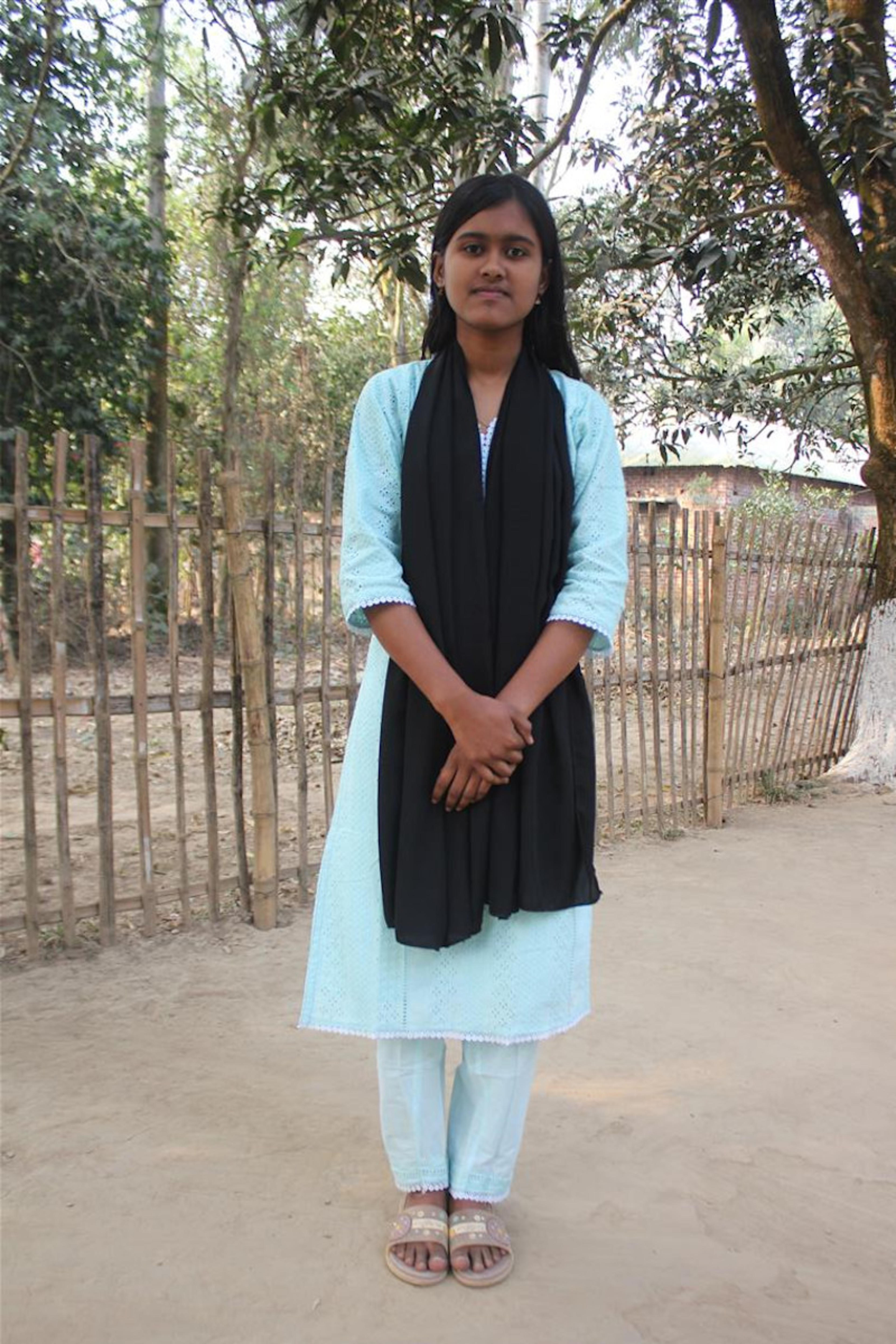 An unsponsored girl named Abida from Bangladesh who is vulnerable to exploitation and has waited 96 days for a sponsor.