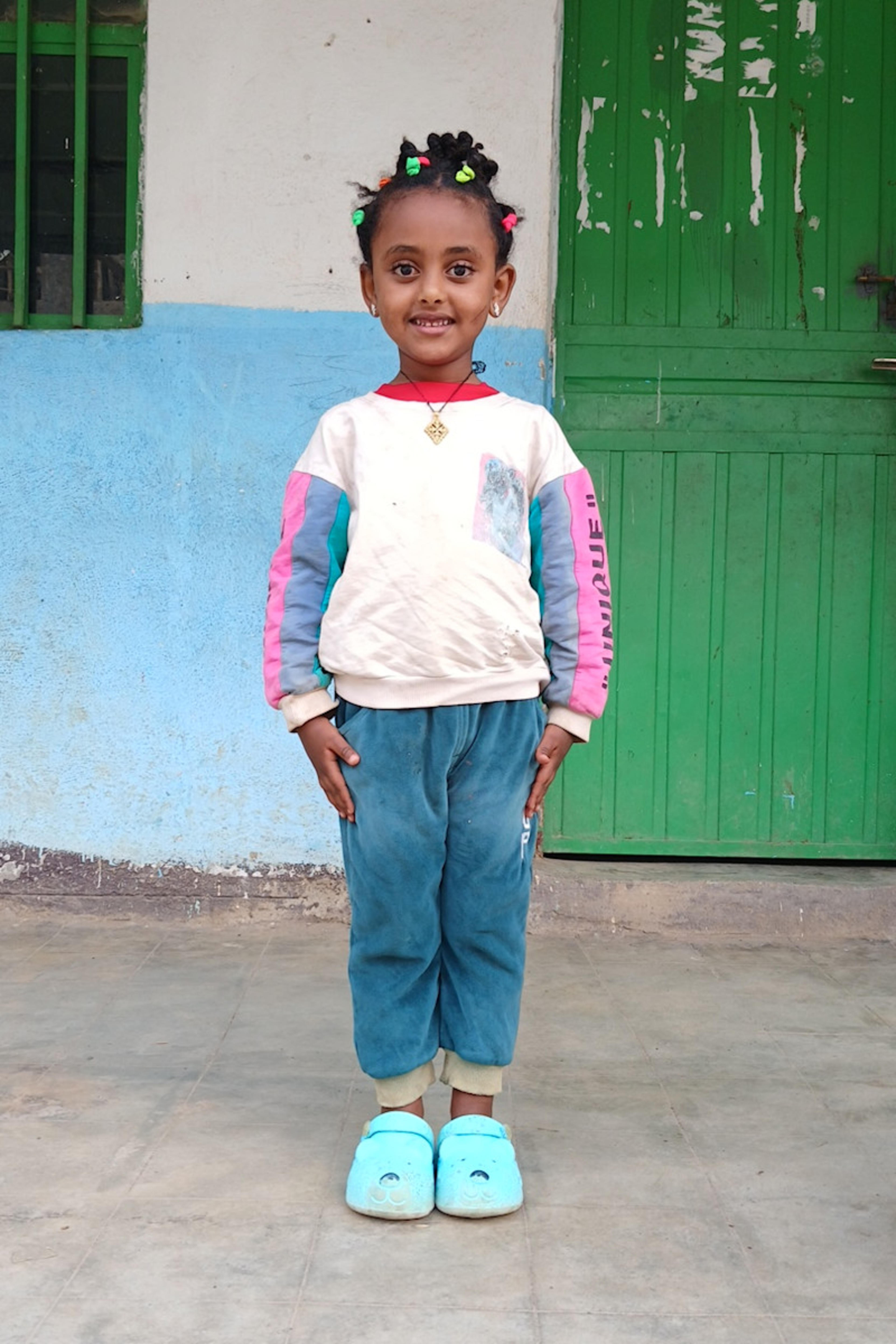 An unsponsored girl named Absalat from Ethiopia who lives in an AIDS-affected area, is vulnerable to exploitation and has waited 180 days for a sponsor.
