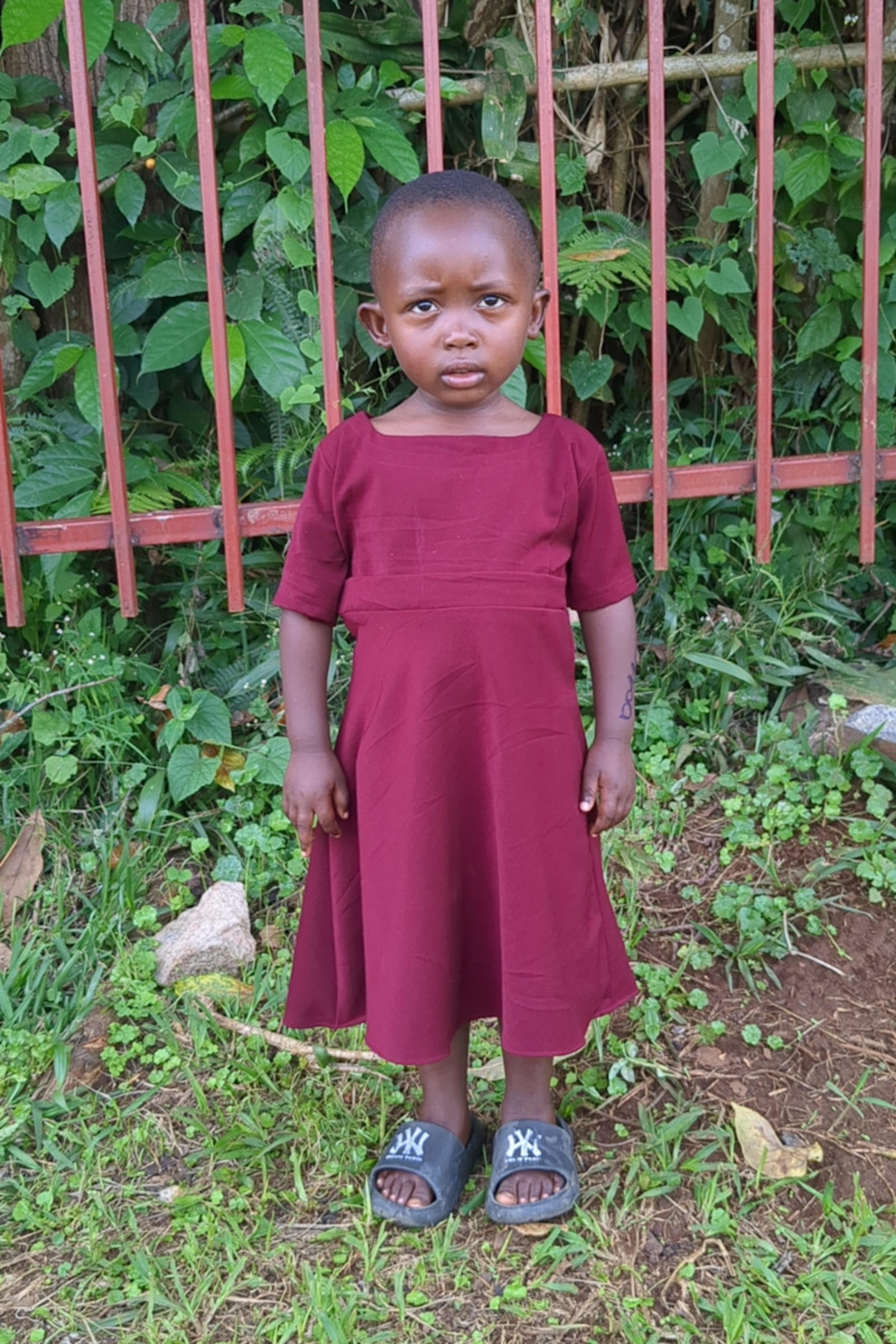 An unsponsored girl named Keza from Rwanda who lives in an AIDS-affected area, is vulnerable to exploitation and has waited 173 days for a sponsor.