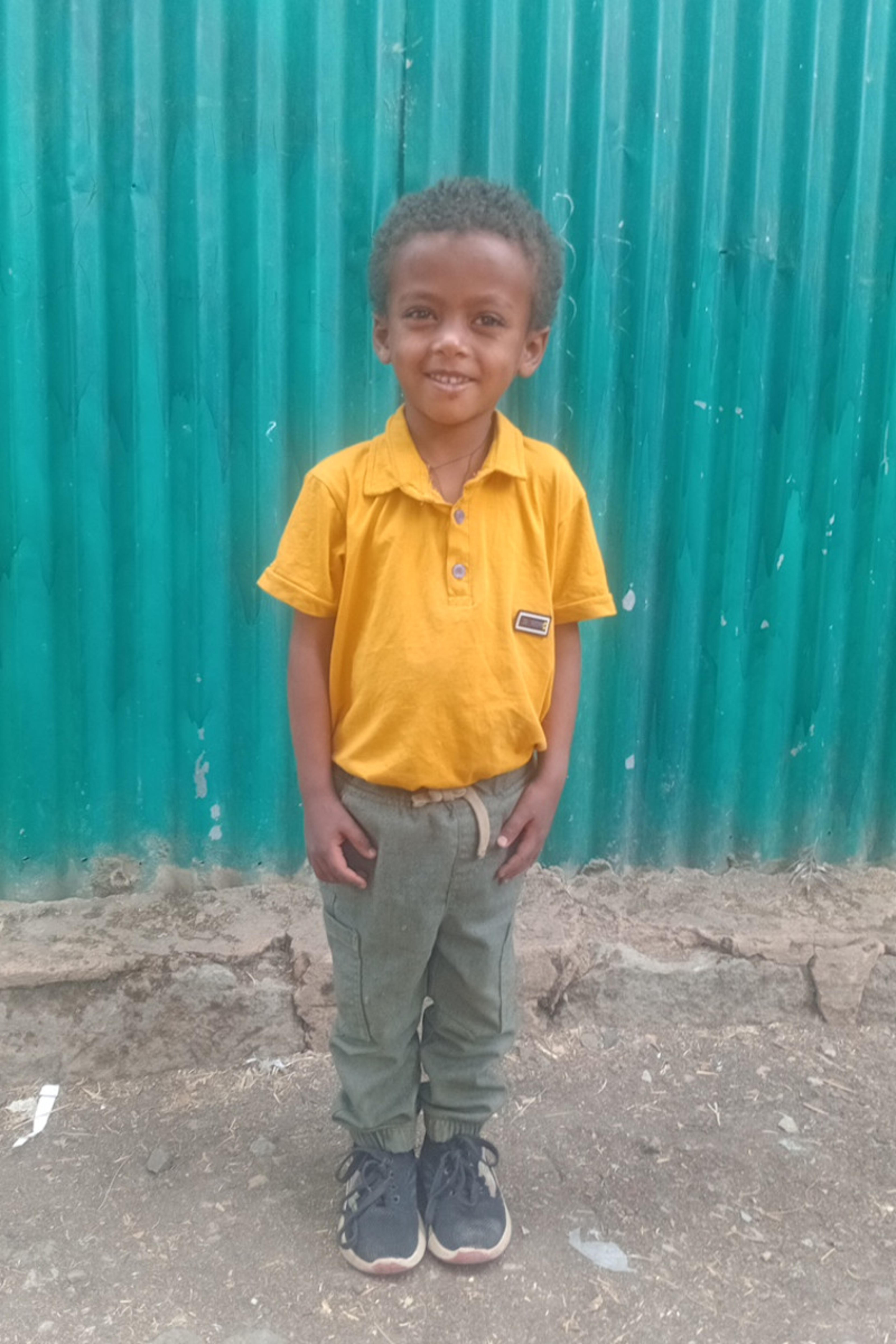 An unsponsored boy named Yabi from Ethiopia who lives in an AIDS-affected area, is vulnerable to exploitation and has waited 266 days for a sponsor.