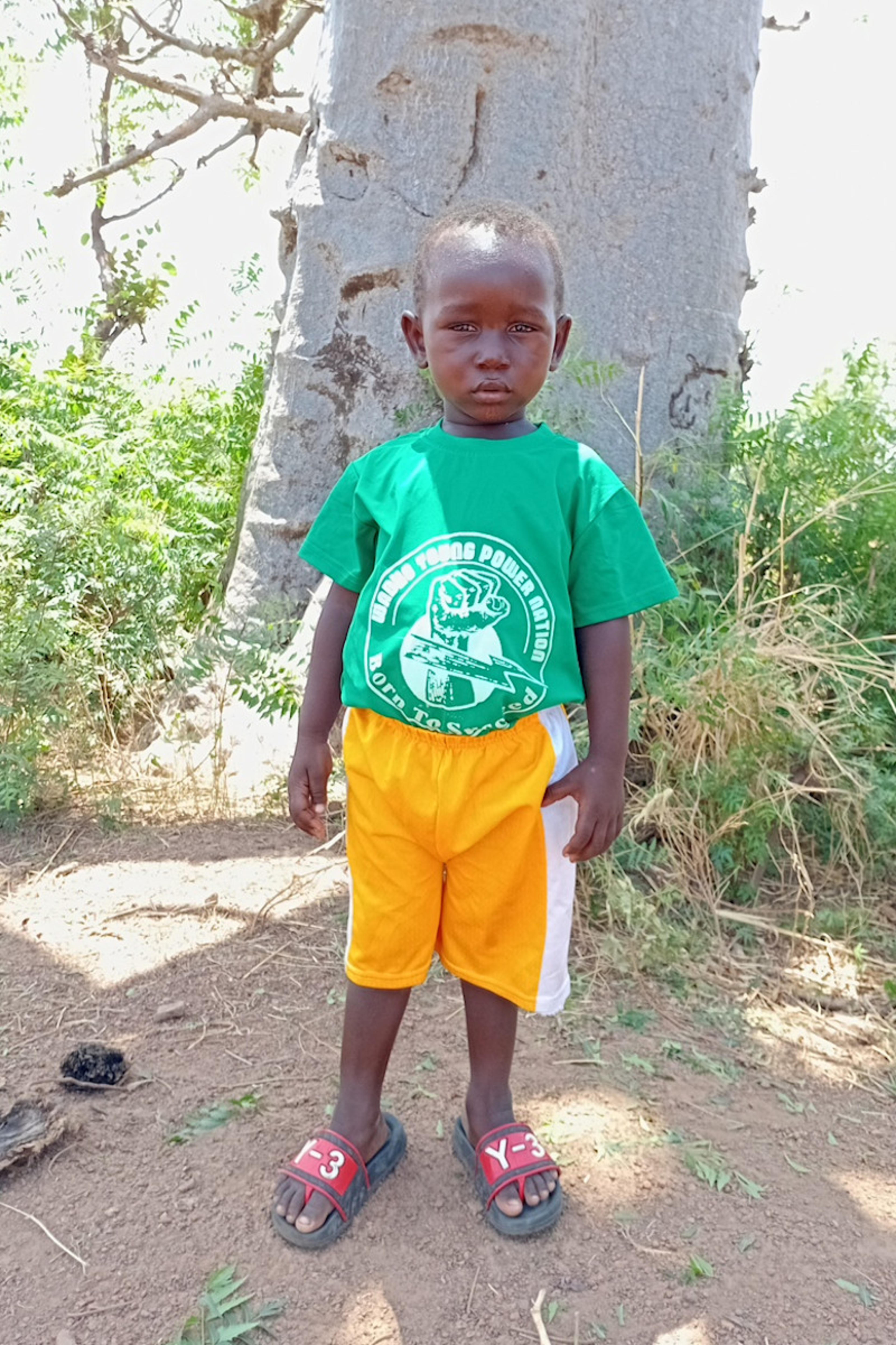 An unsponsored boy named Idonyan from Ghana who lives in an AIDS-affected area and has waited 176 days for a sponsor.