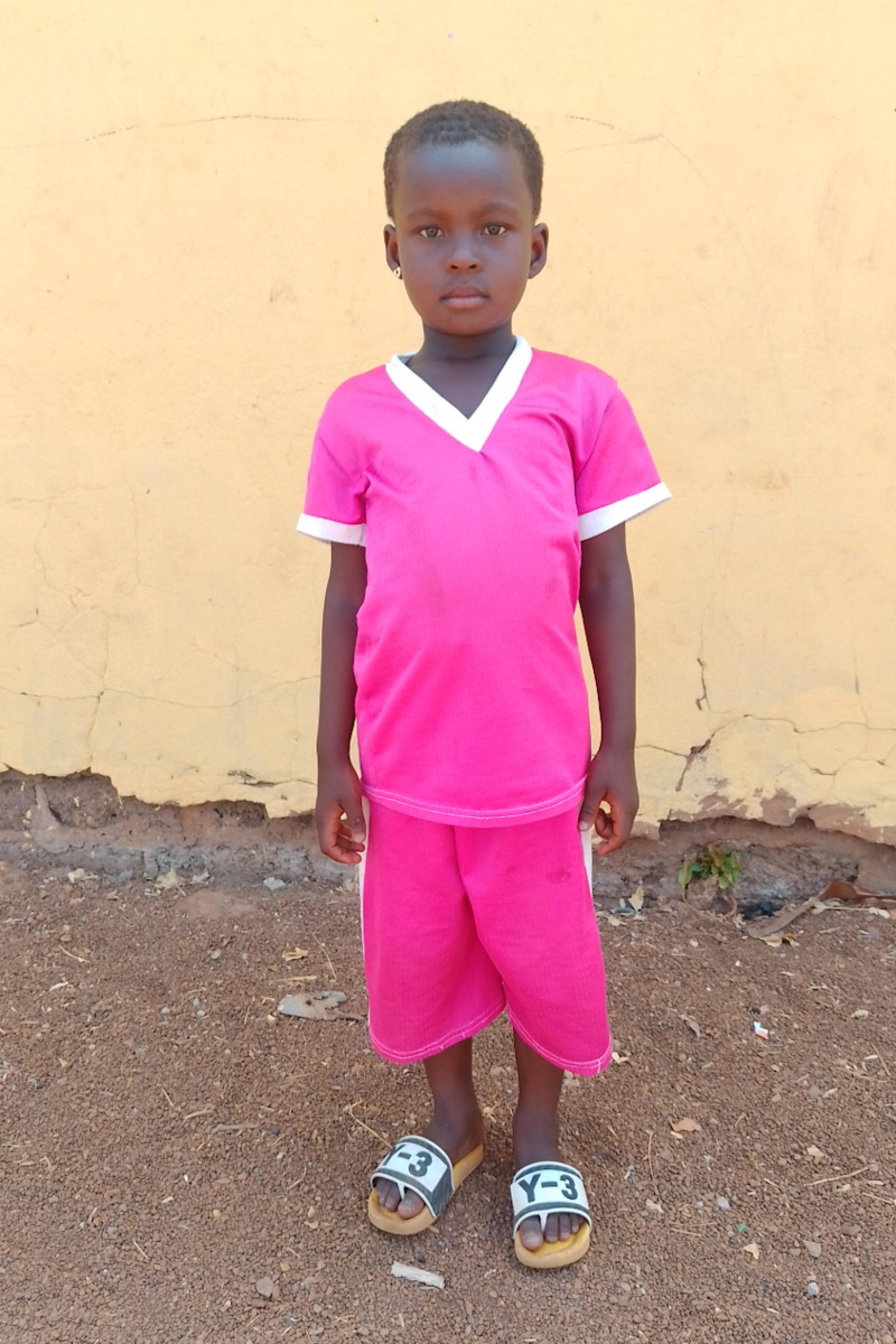 An unsponsored girl named Sulagnan from Ghana who lives in an AIDS-affected area and has waited 180 days for a sponsor.