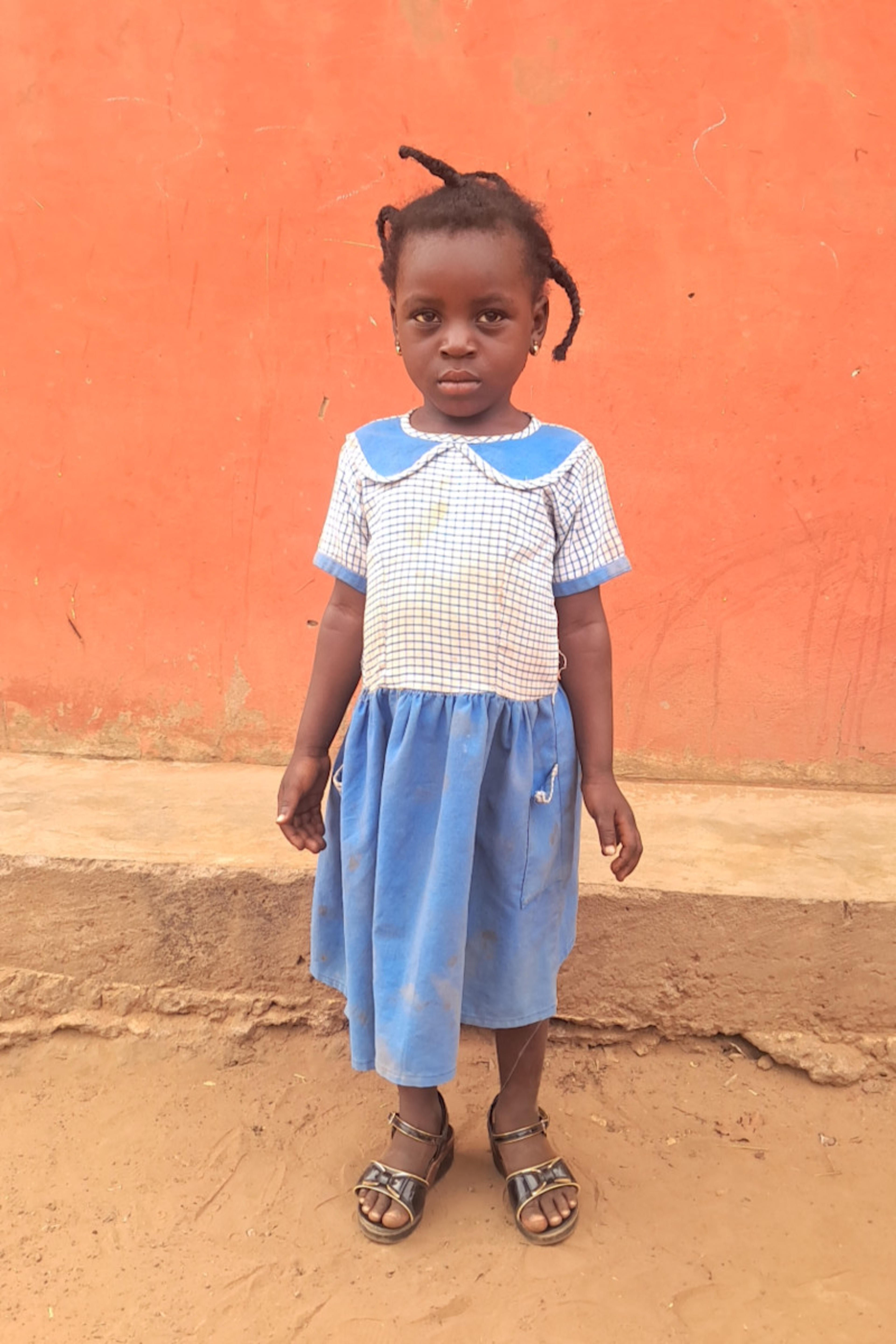 An unsponsored girl named Grace from Ghana who lives in an AIDS-affected area and has waited 175 days for a sponsor.