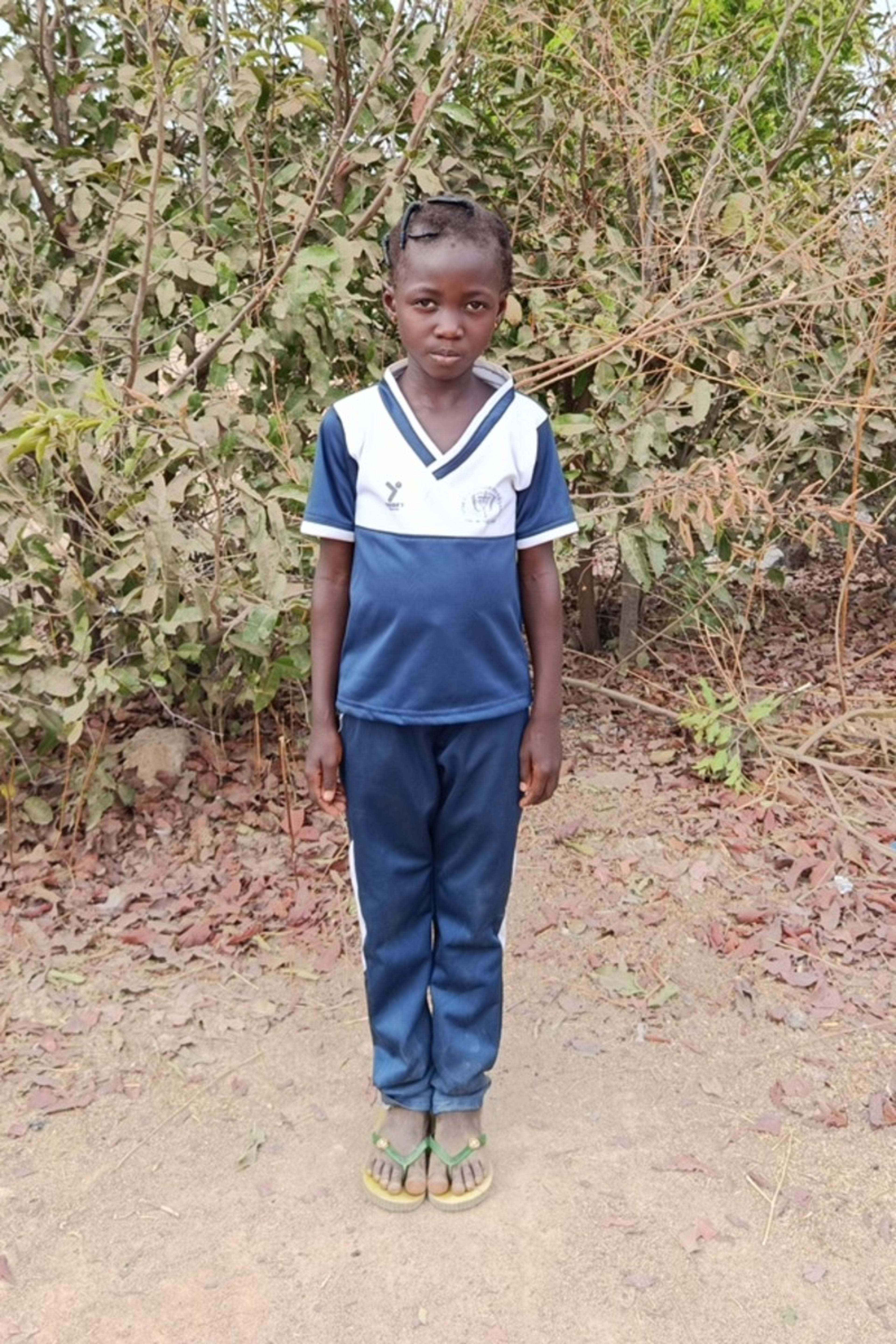 An unsponsored girl named Kadiata from Burkina Faso who lives in an AIDS-affected area, is vulnerable to exploitation and has waited 280 days for a sponsor.