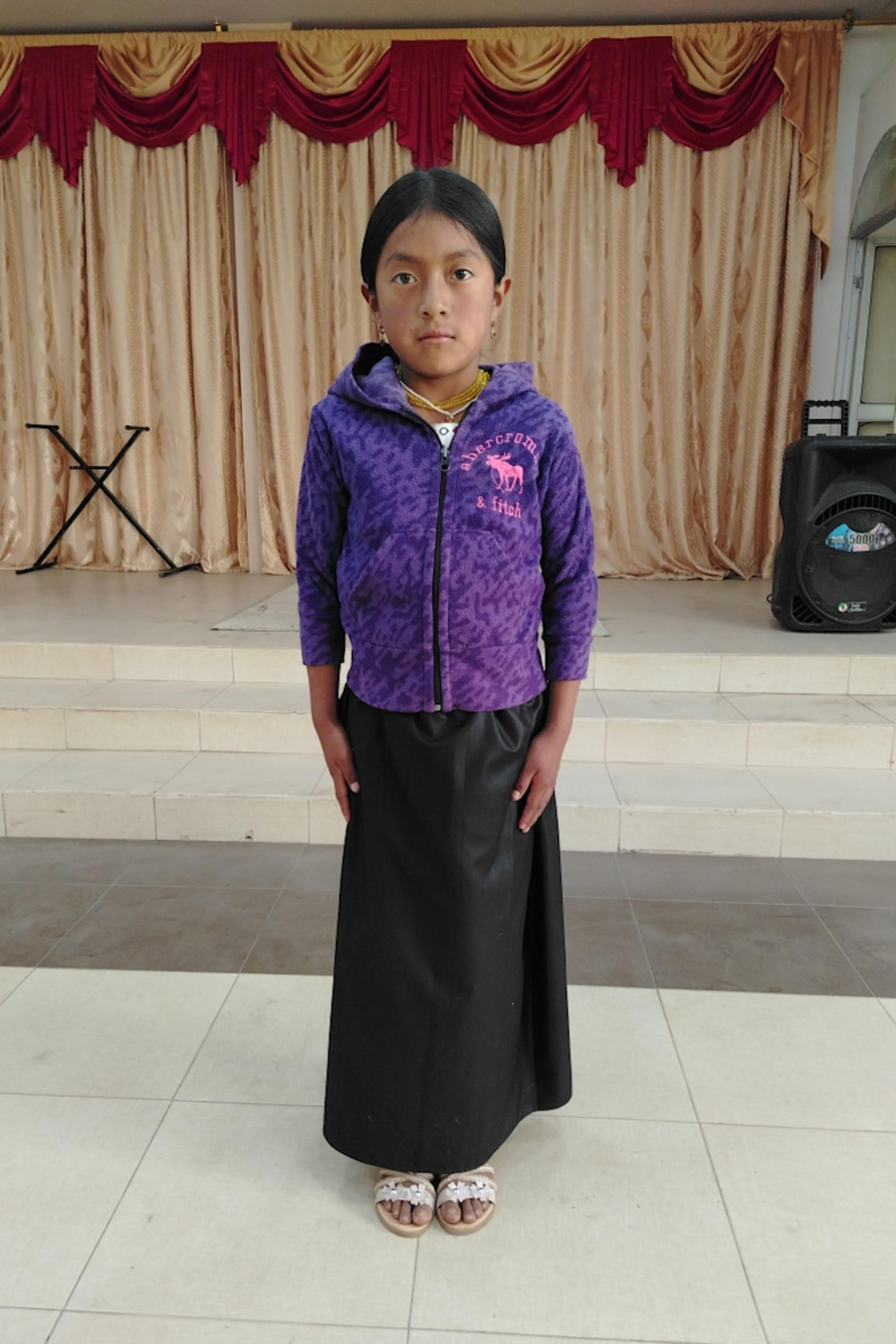 An unsponsored girl named Dayana from Ecuador who has waited 389 days for a sponsor.