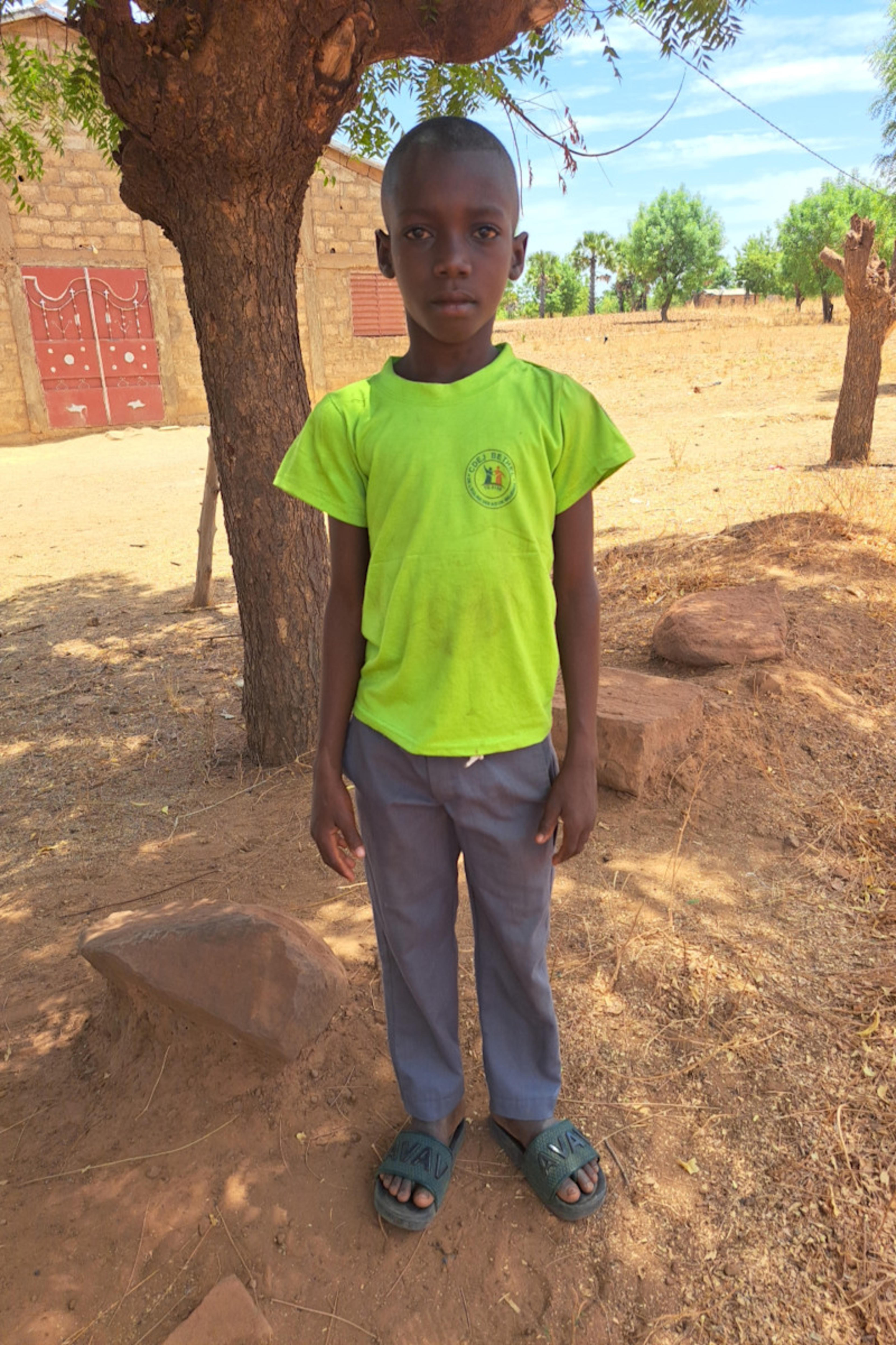 An unsponsored boy named Lardja from Togo who lives in an AIDS-affected area, is vulnerable to exploitation and has waited 326 days for a sponsor.