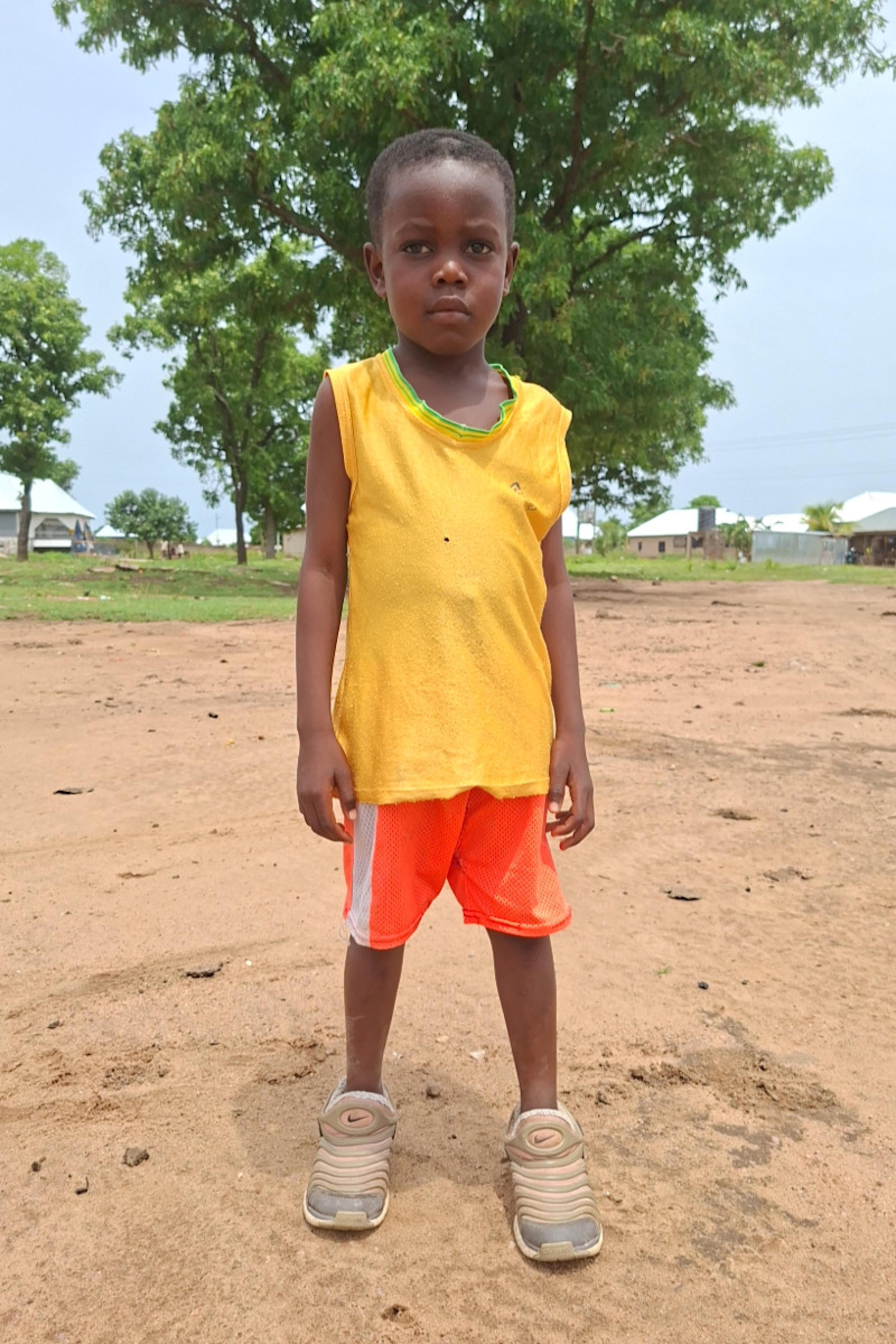 An unsponsored boy named Suman from Ghana who lives in an AIDS-affected area and has waited 143 days for a sponsor.