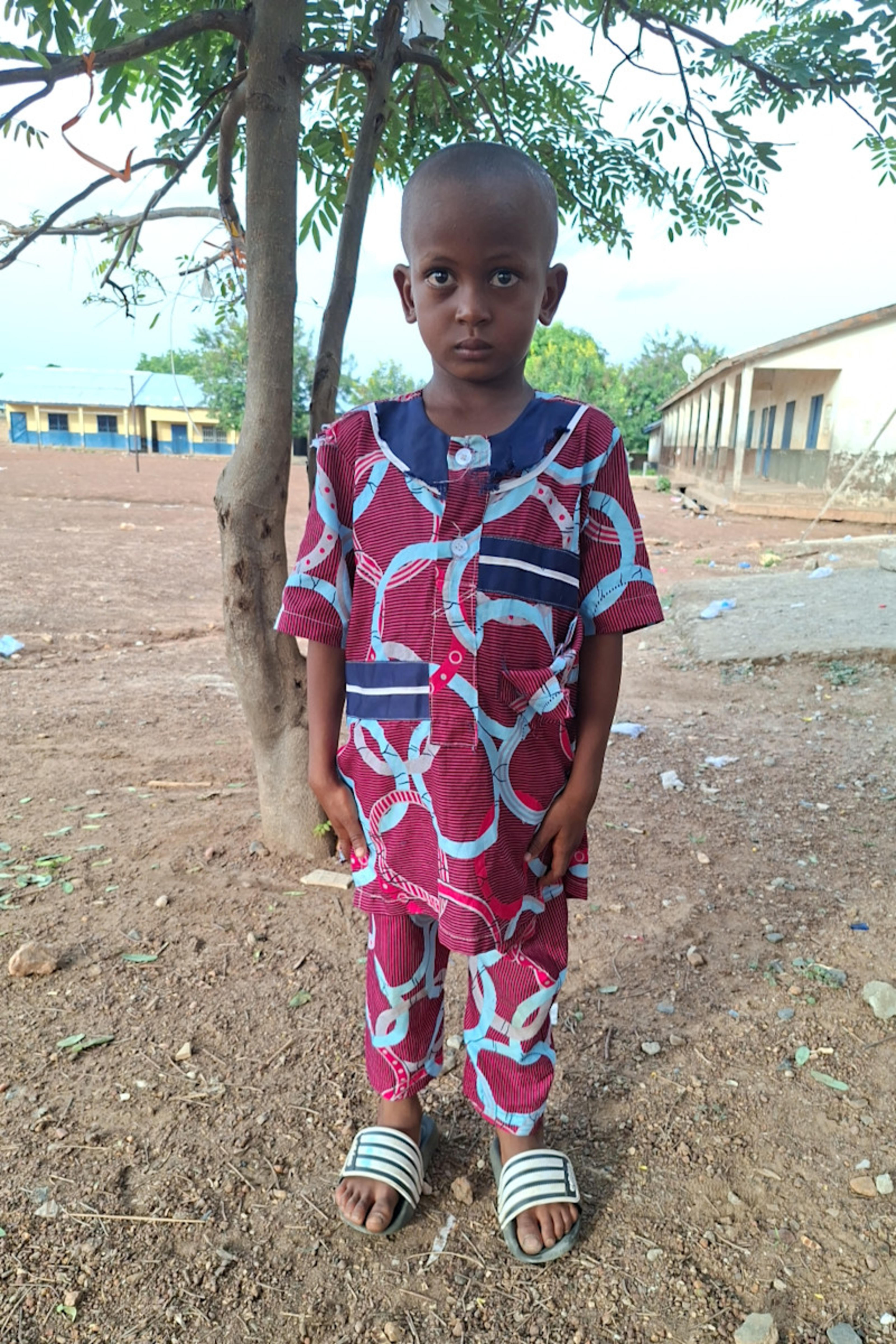 An unsponsored boy named Kasim from Ghana who lives in an AIDS-affected area and has waited 141 days for a sponsor.