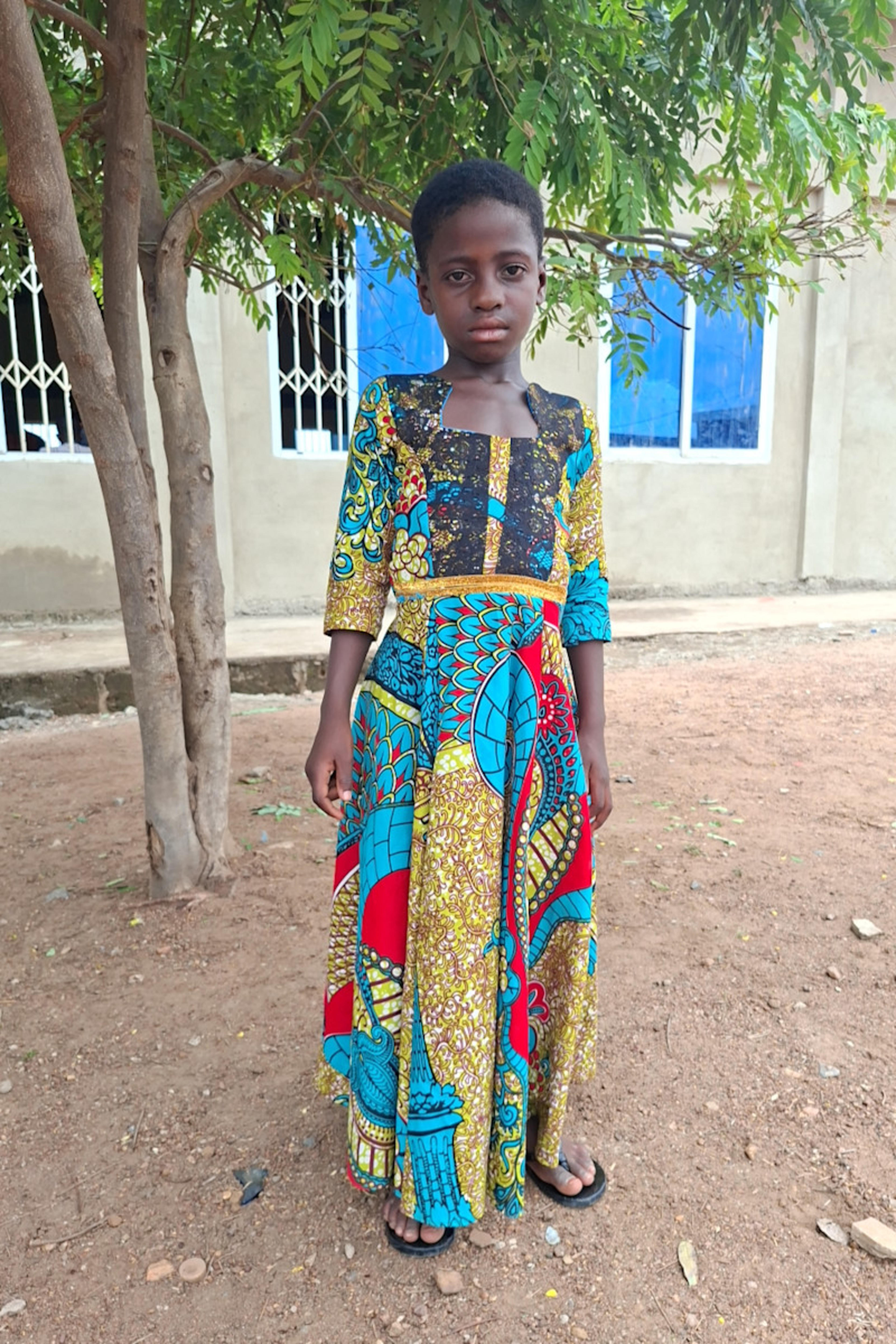 An unsponsored girl named Juweiratu from Ghana who lives in an AIDS-affected area and has waited 140 days for a sponsor.