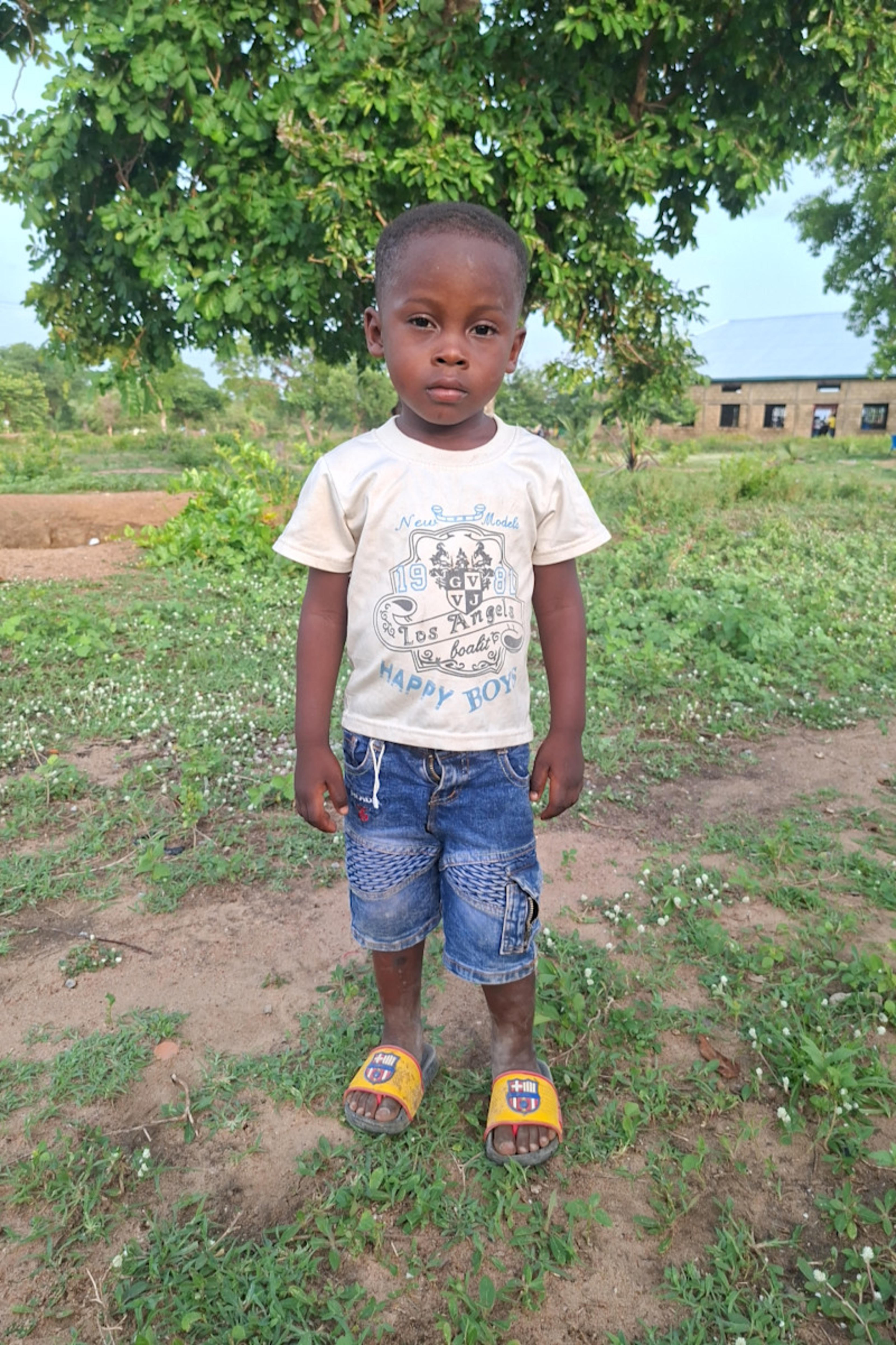 An unsponsored boy named Rapheal from Ghana who lives in an AIDS-affected area and has waited 146 days for a sponsor.