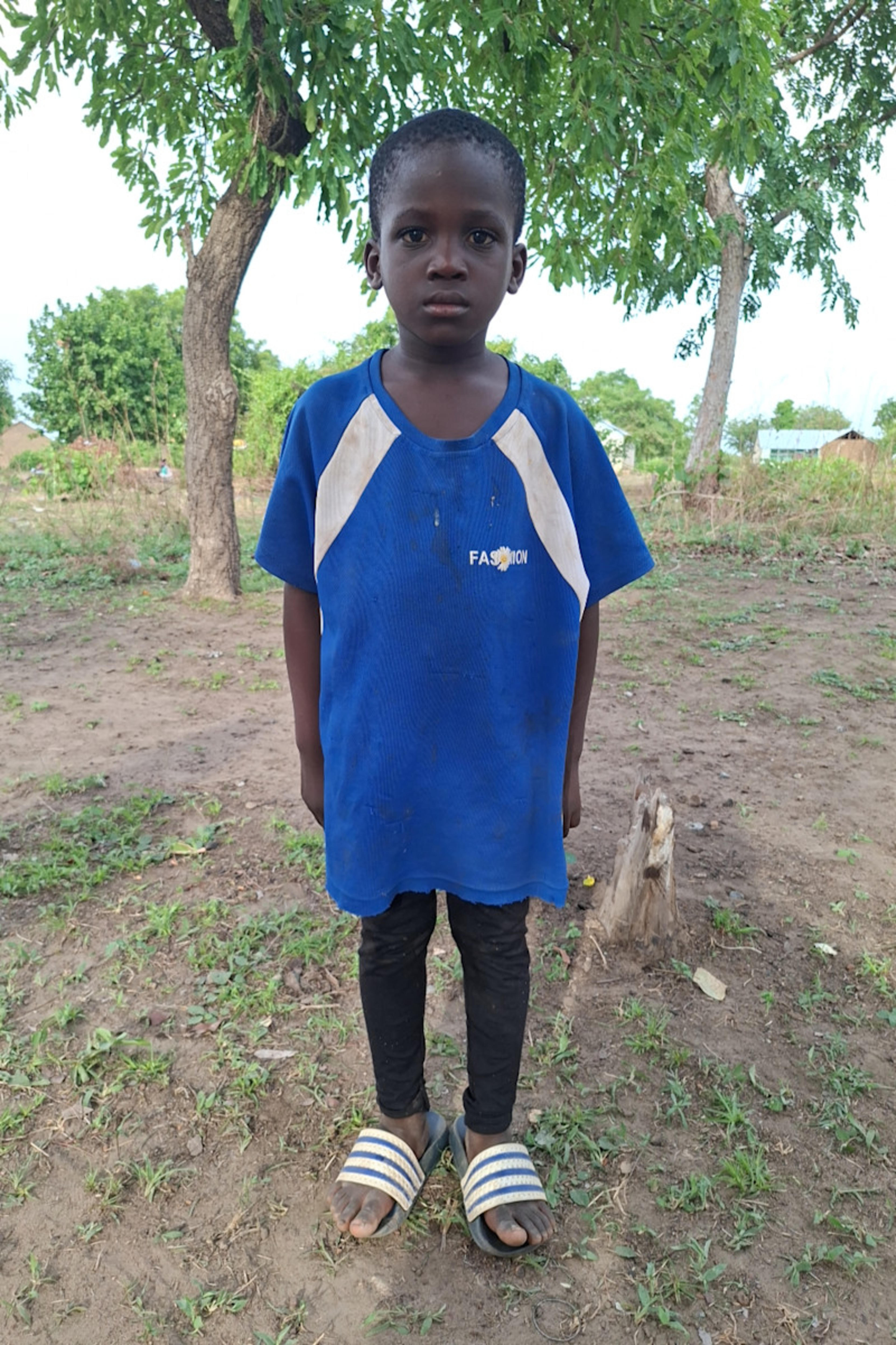 An unsponsored boy named Jalilu from Ghana who lives in an AIDS-affected area and has waited 144 days for a sponsor.