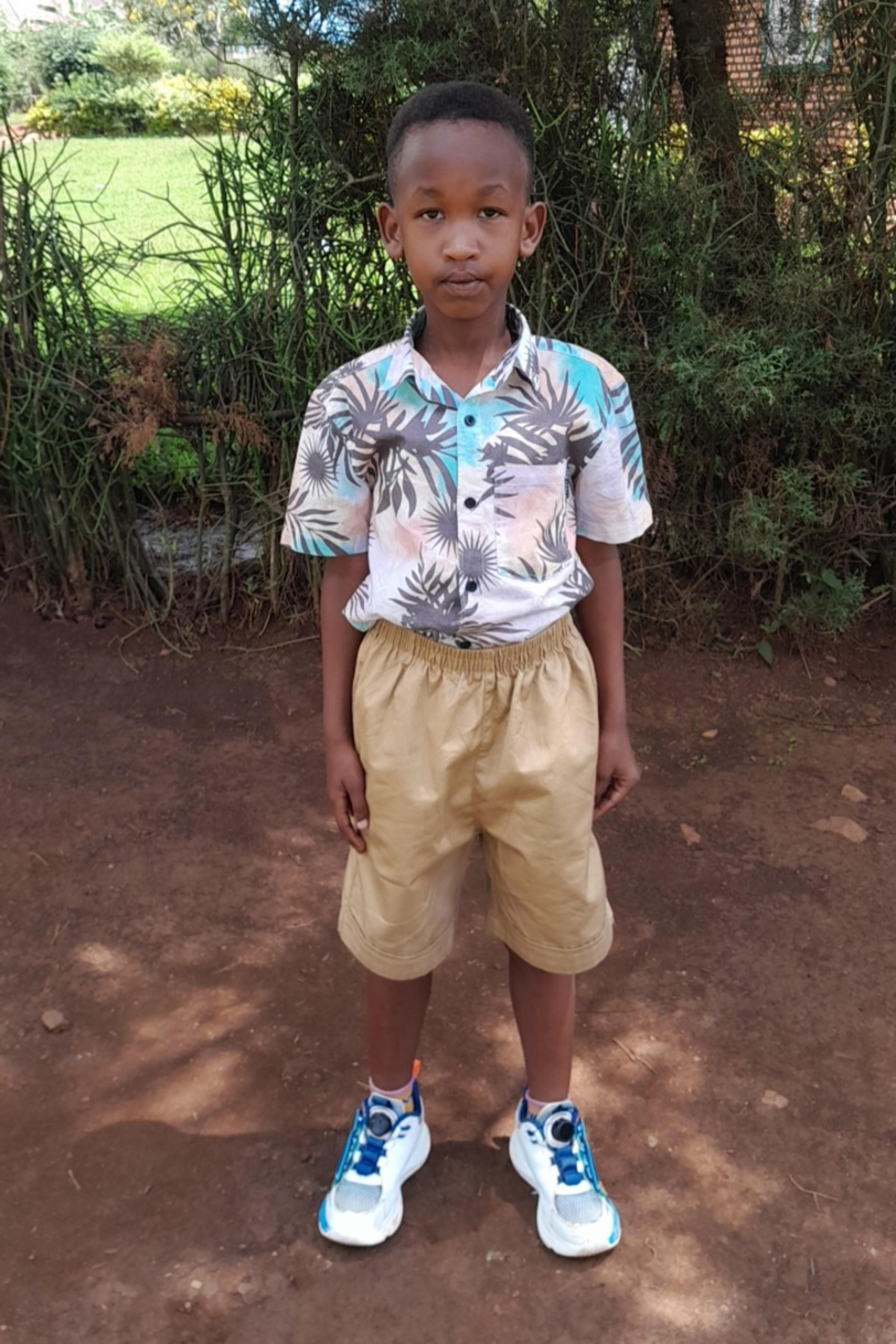 An unsponsored boy named Rugema from Rwanda who lives in an AIDS-affected area, is vulnerable to exploitation and has waited 397 days for a sponsor.