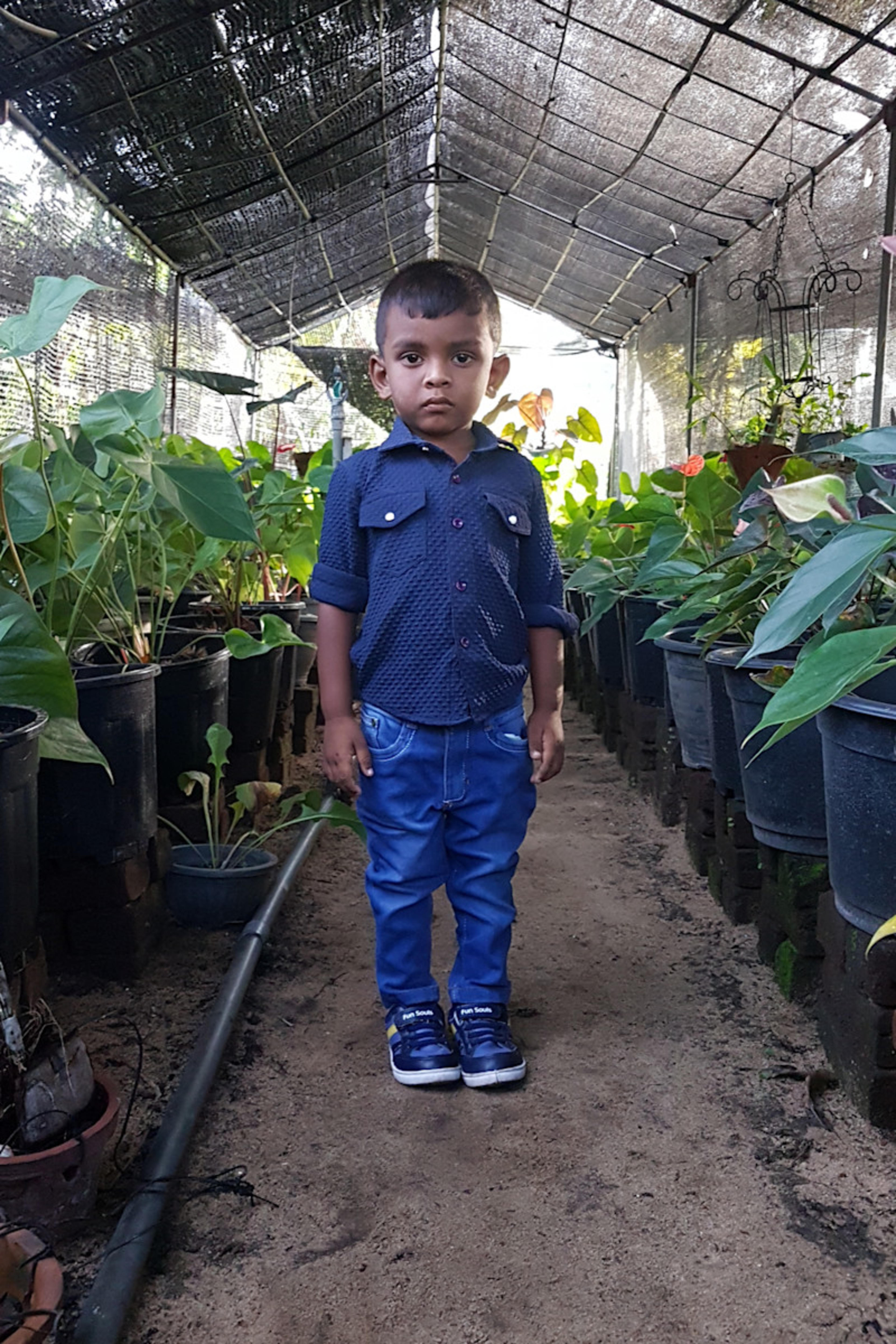 An unsponsored boy named Kirushanth from Sri Lanka who has waited 361 days for a sponsor.
