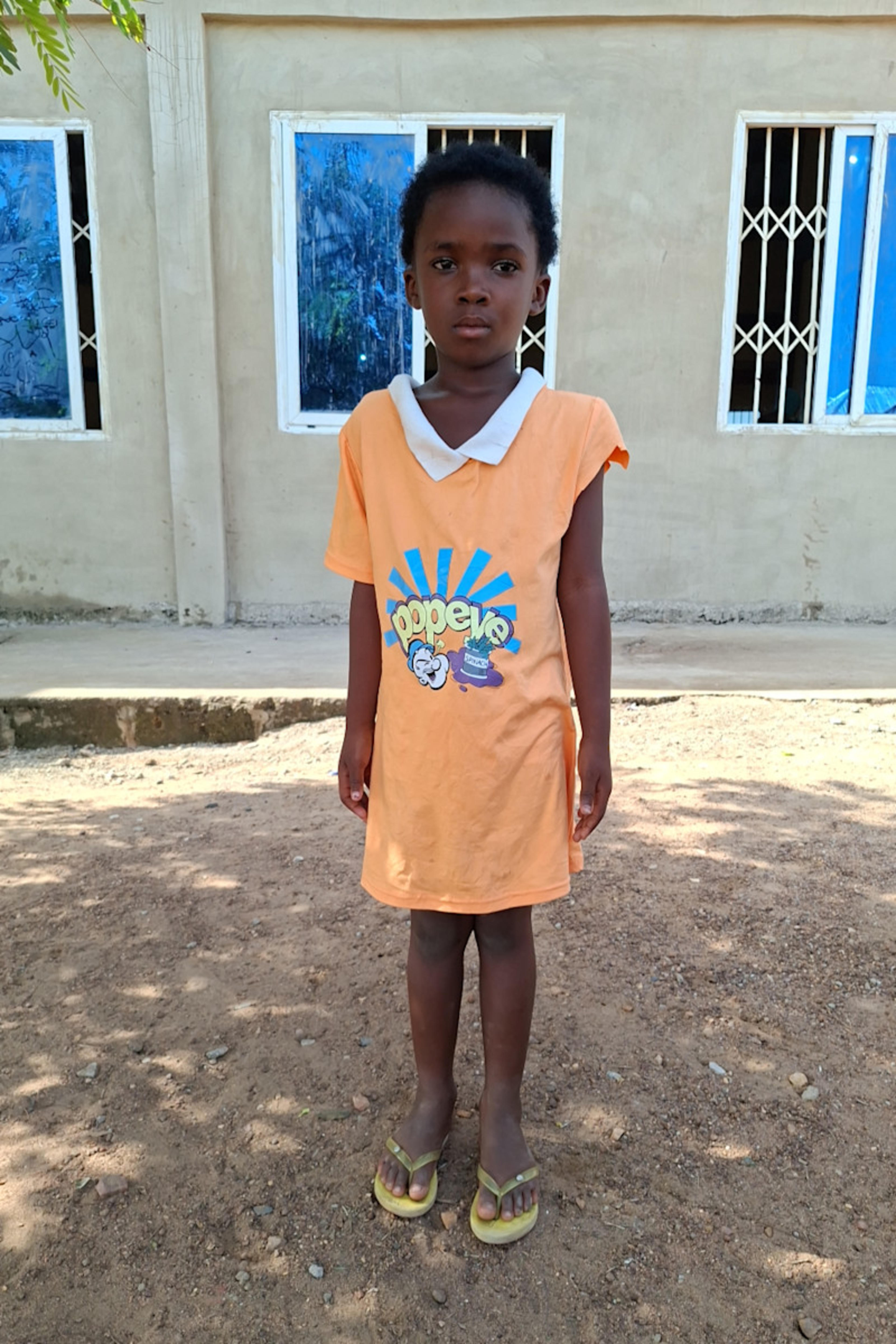 An unsponsored girl named Asana from Ghana who lives in an AIDS-affected area and has waited 141 days for a sponsor.
