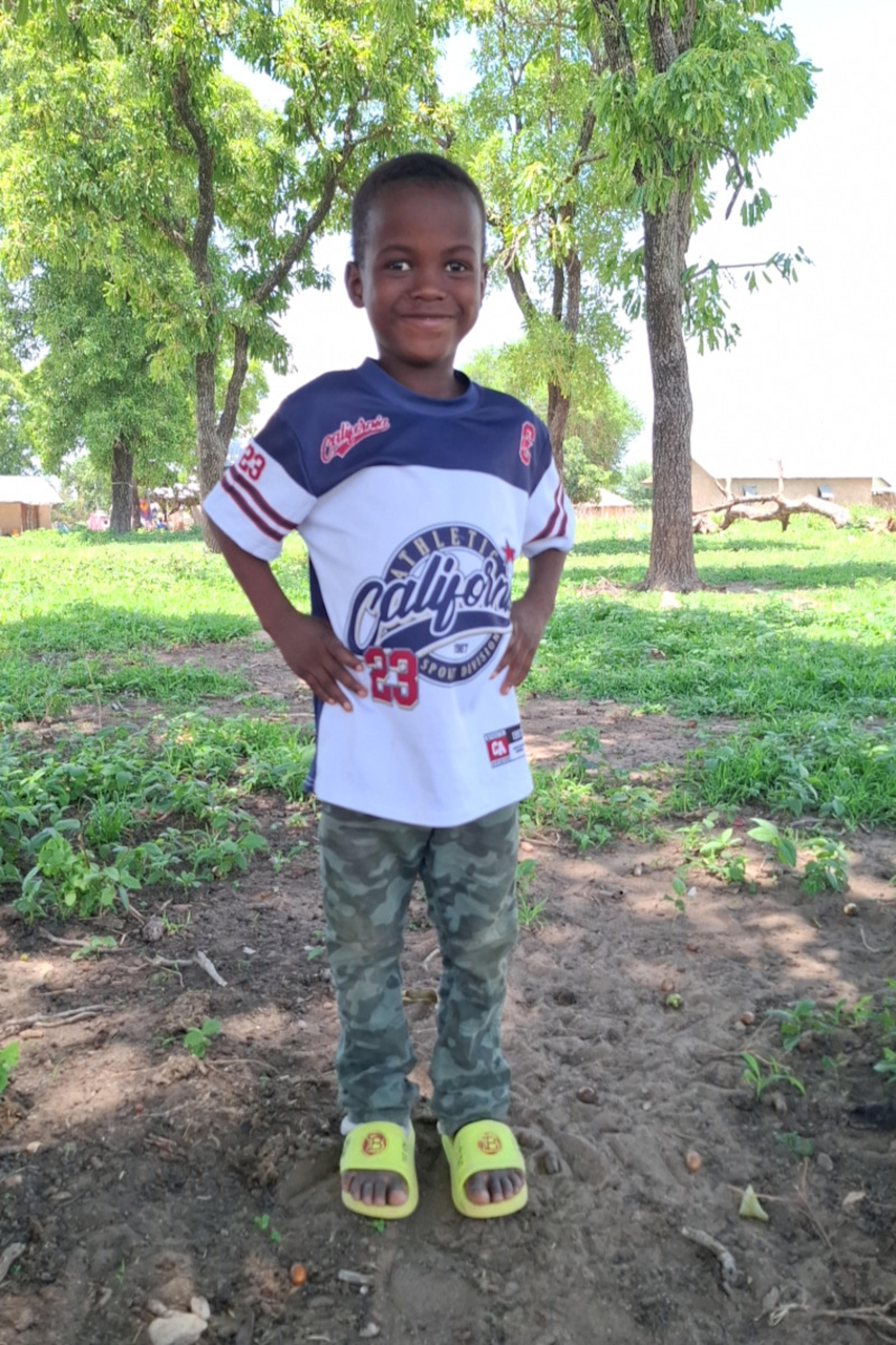 An unsponsored boy named Jerome from Ghana who lives in an AIDS-affected area and has waited 141 days for a sponsor.