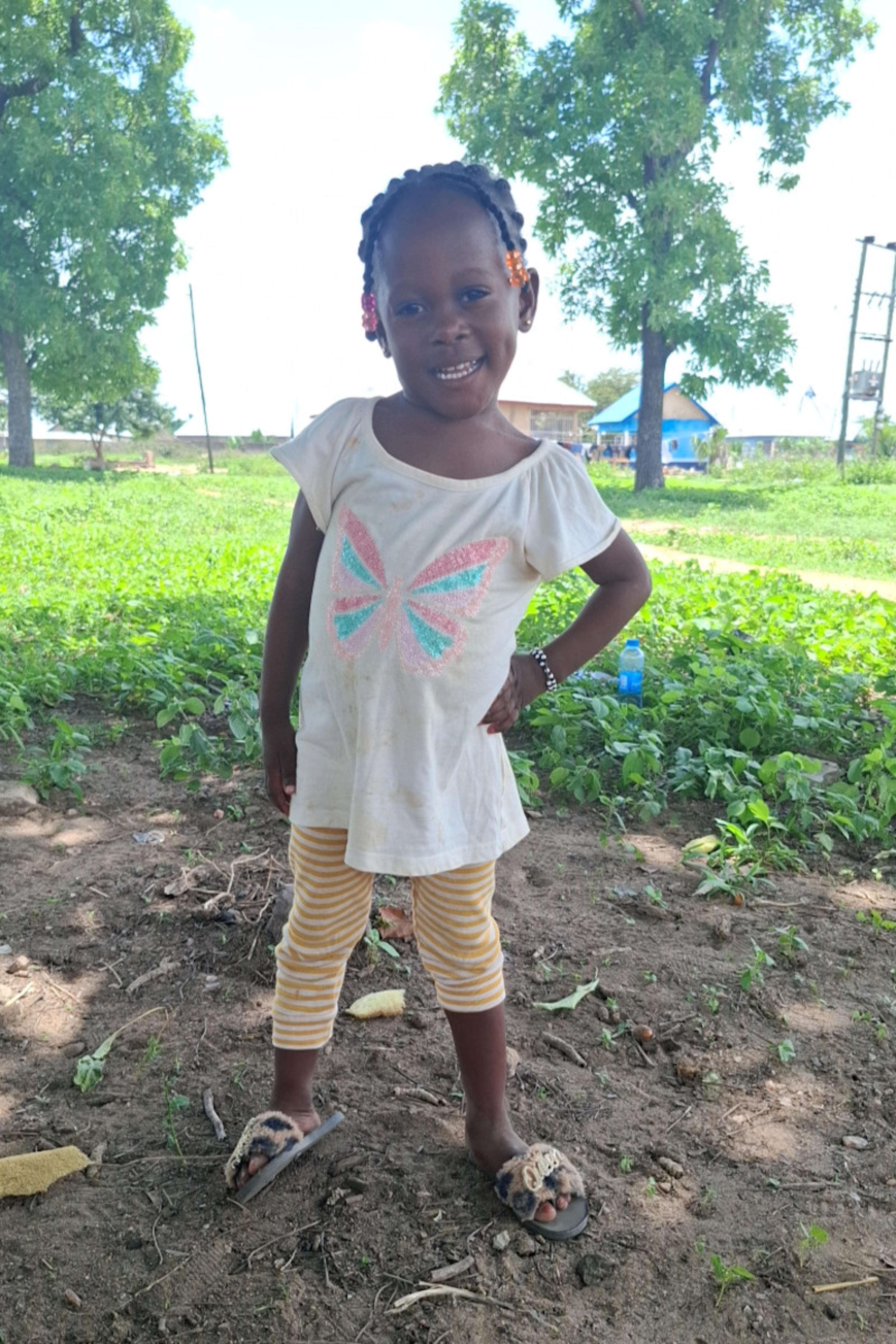 An unsponsored girl named Lovina from Ghana who lives in an AIDS-affected area and has waited 141 days for a sponsor.