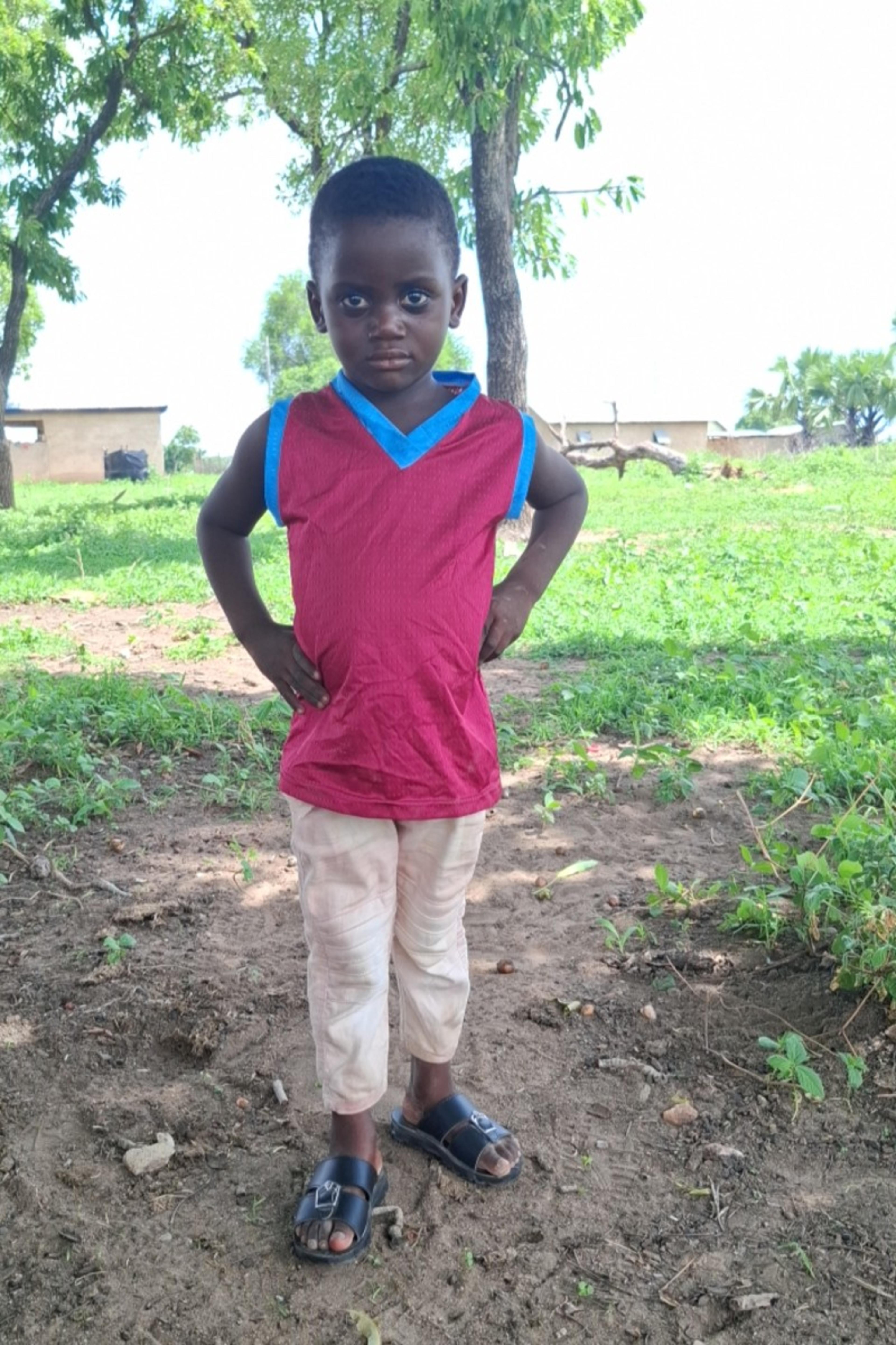An unsponsored boy named Alhassan from Ghana who lives in an AIDS-affected area and has waited 141 days for a sponsor.