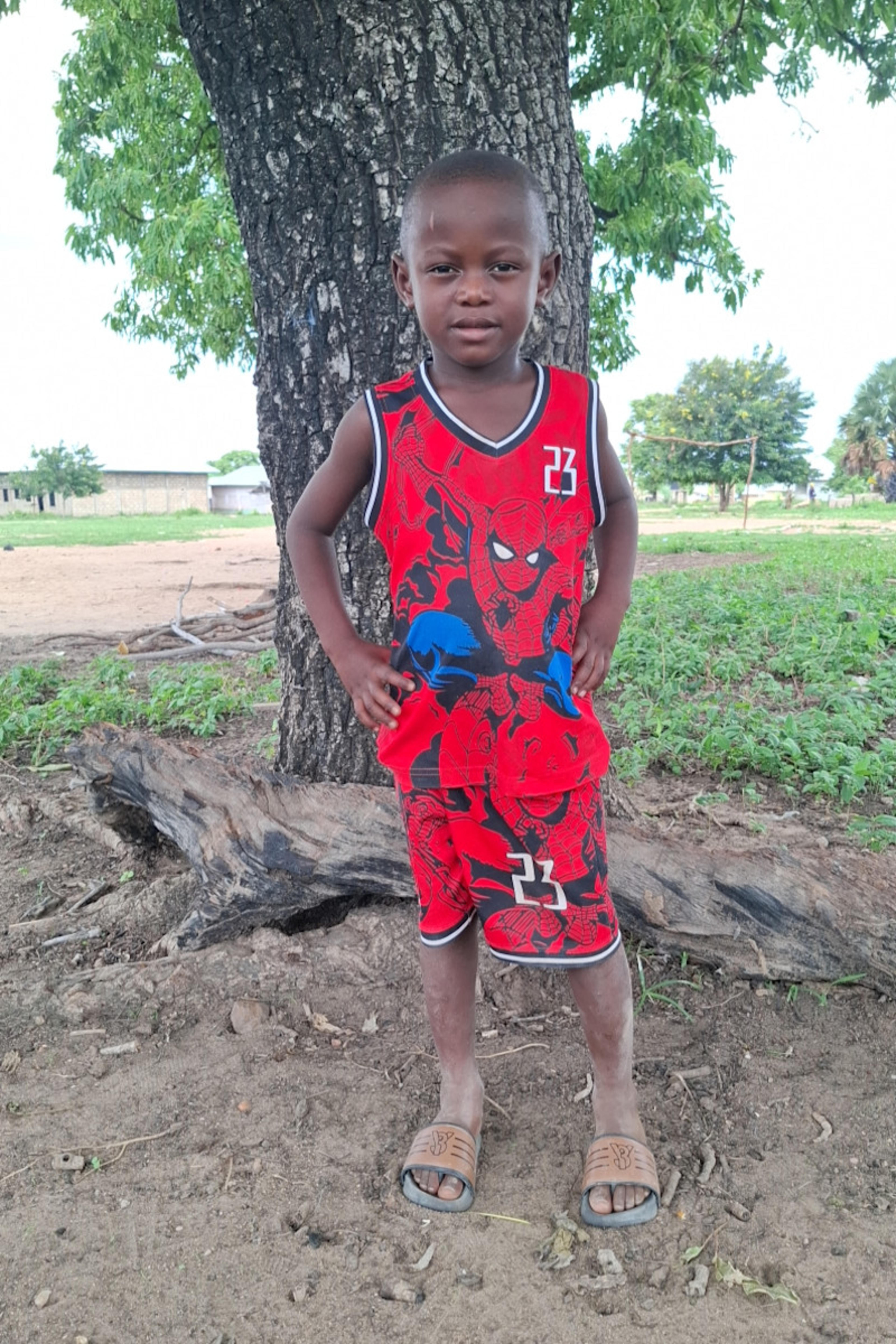 An unsponsored boy named Shadrack from Ghana who lives in an AIDS-affected area and has waited 141 days for a sponsor.