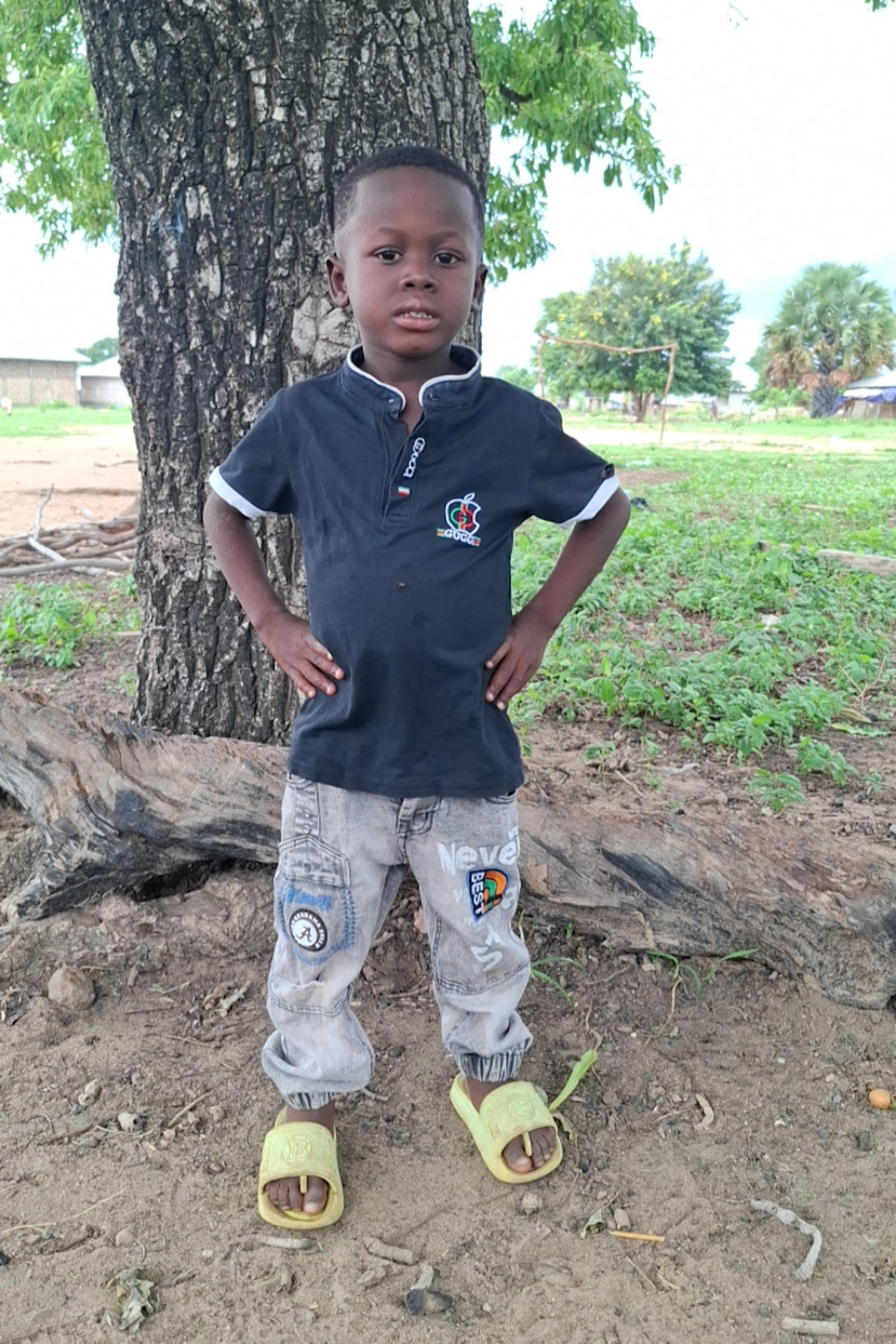 An unsponsored boy named Vitalis from Ghana who lives in an AIDS-affected area and has waited 141 days for a sponsor.