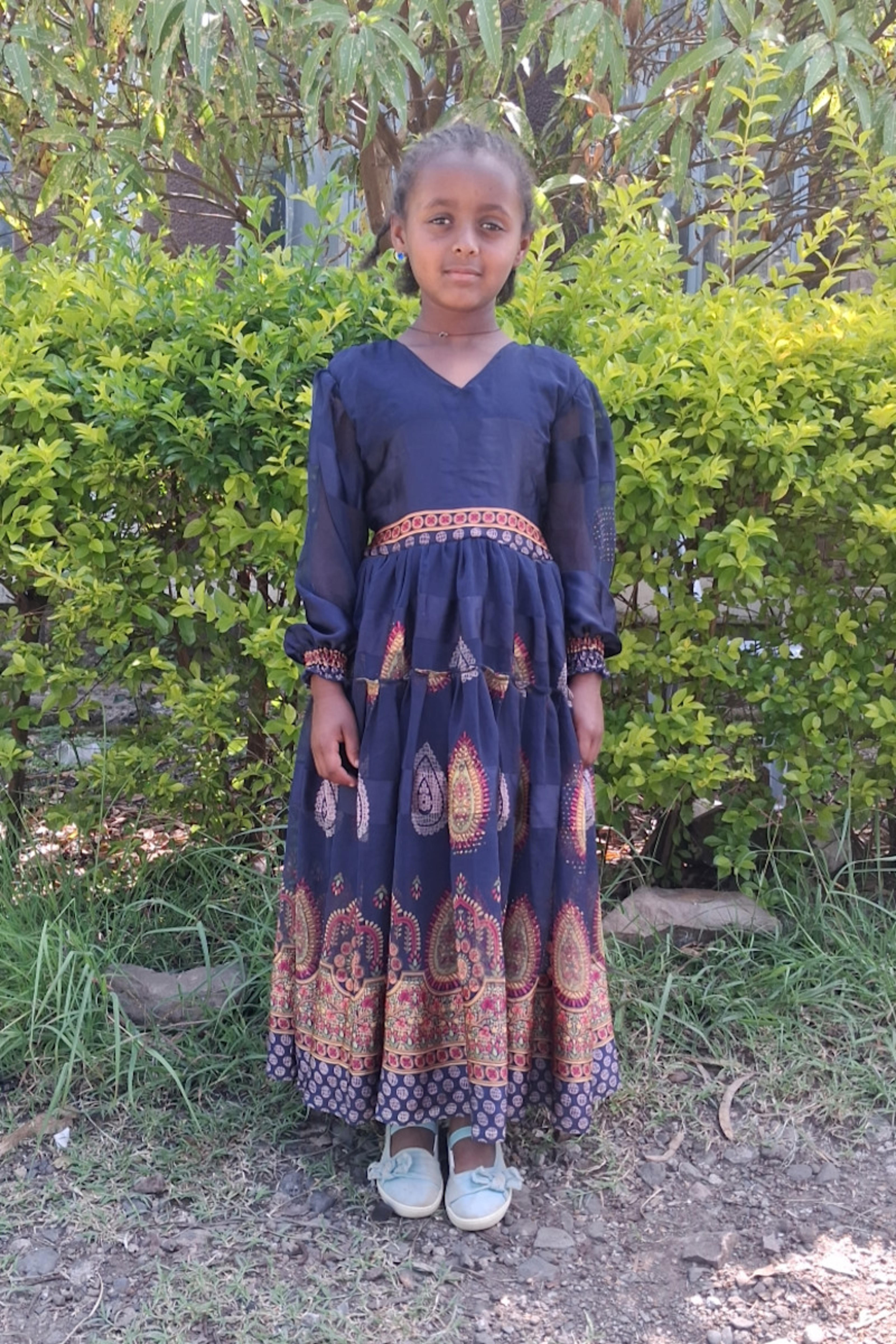An unsponsored girl named Beimnet from Ethiopia who lives in an AIDS-affected area, is vulnerable to exploitation and has waited 569 days for a sponsor.