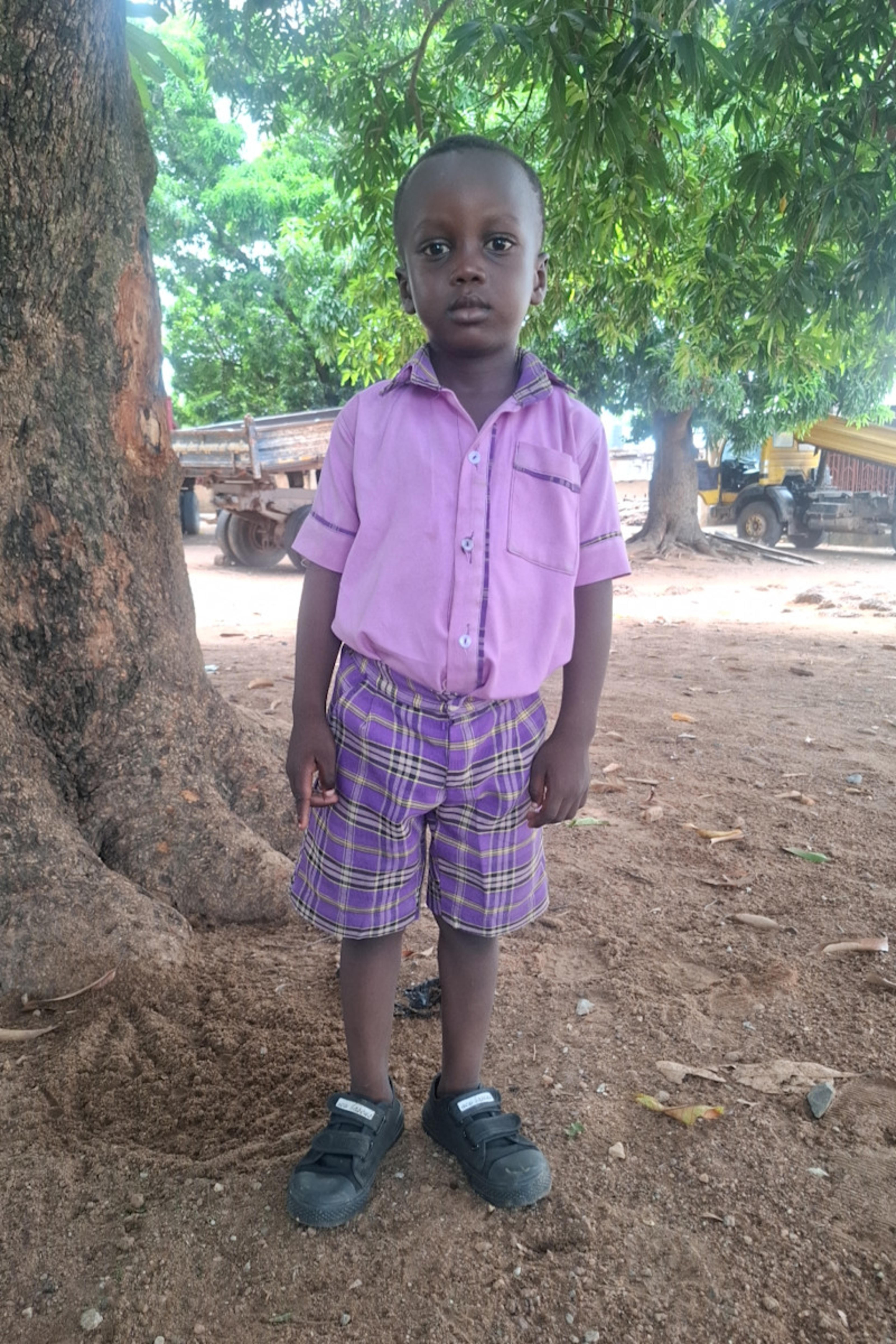 An unsponsored boy named Yussif from Ghana who lives in an AIDS-affected area and has waited 140 days for a sponsor.
