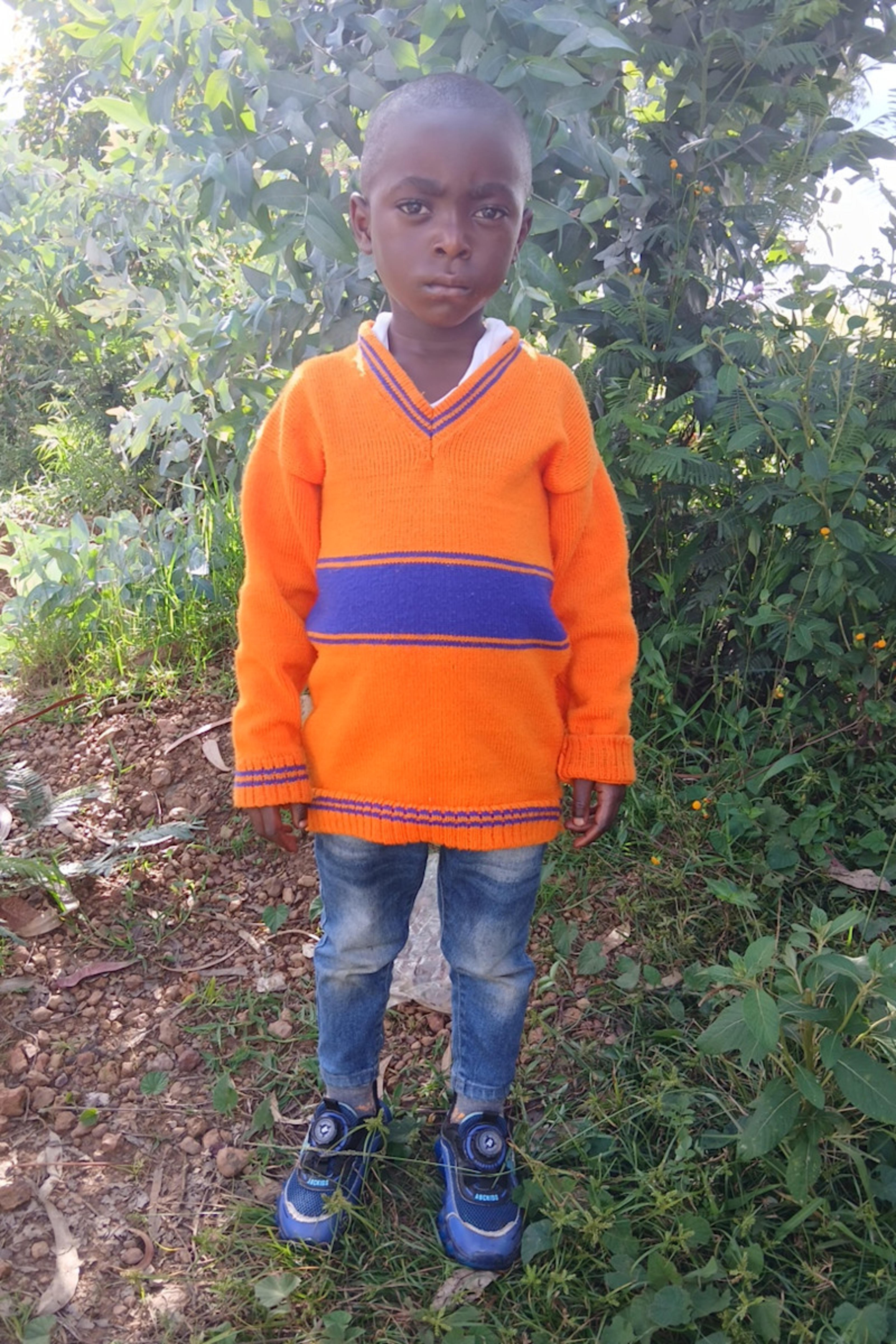 An unsponsored boy named Jean D'Amour from Rwanda who lives in an AIDS-affected area, is vulnerable to exploitation and has waited 134 days for a sponsor.