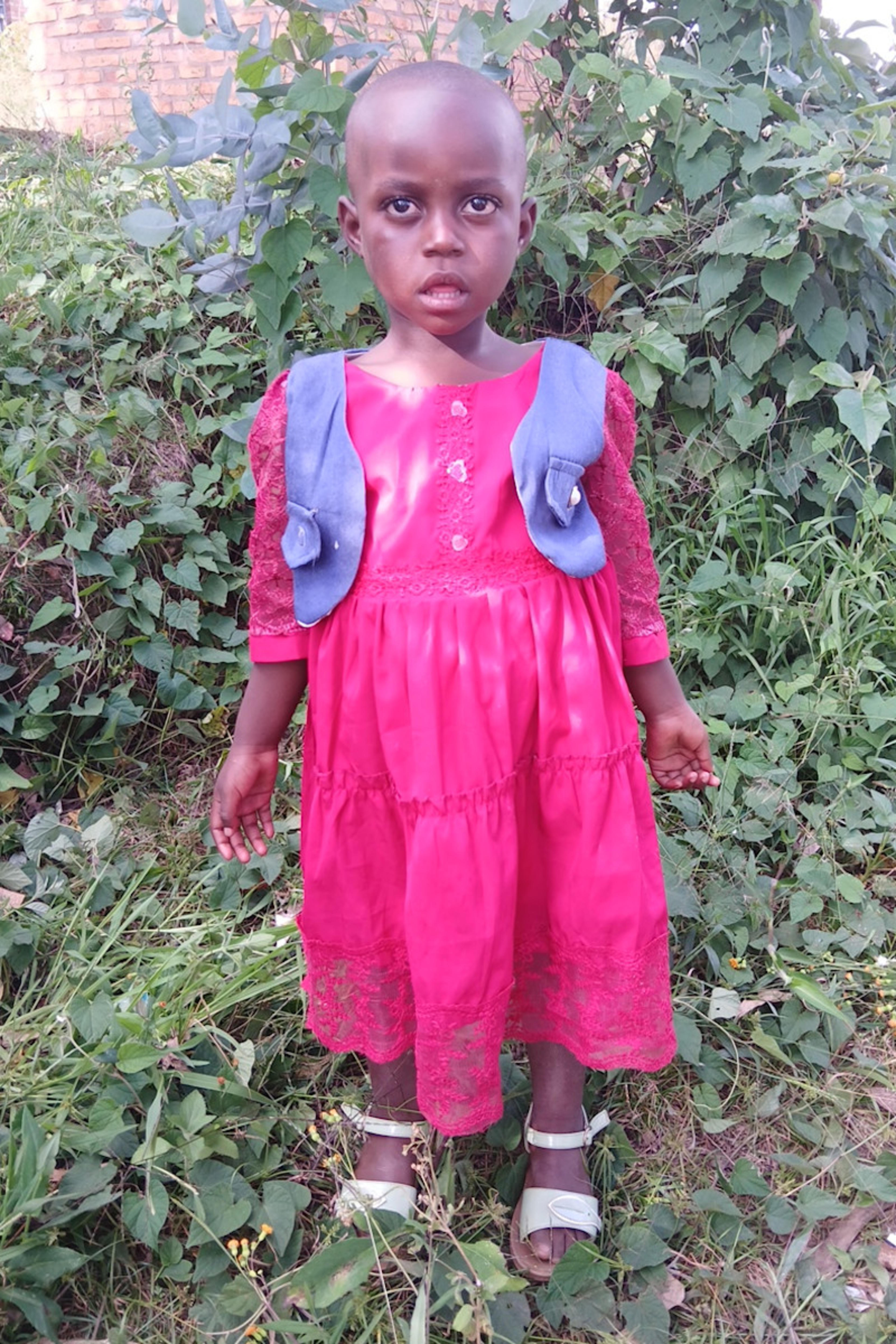 An unsponsored girl named Ange Lena from Rwanda who lives in an AIDS-affected area, is vulnerable to exploitation and has waited 139 days for a sponsor.