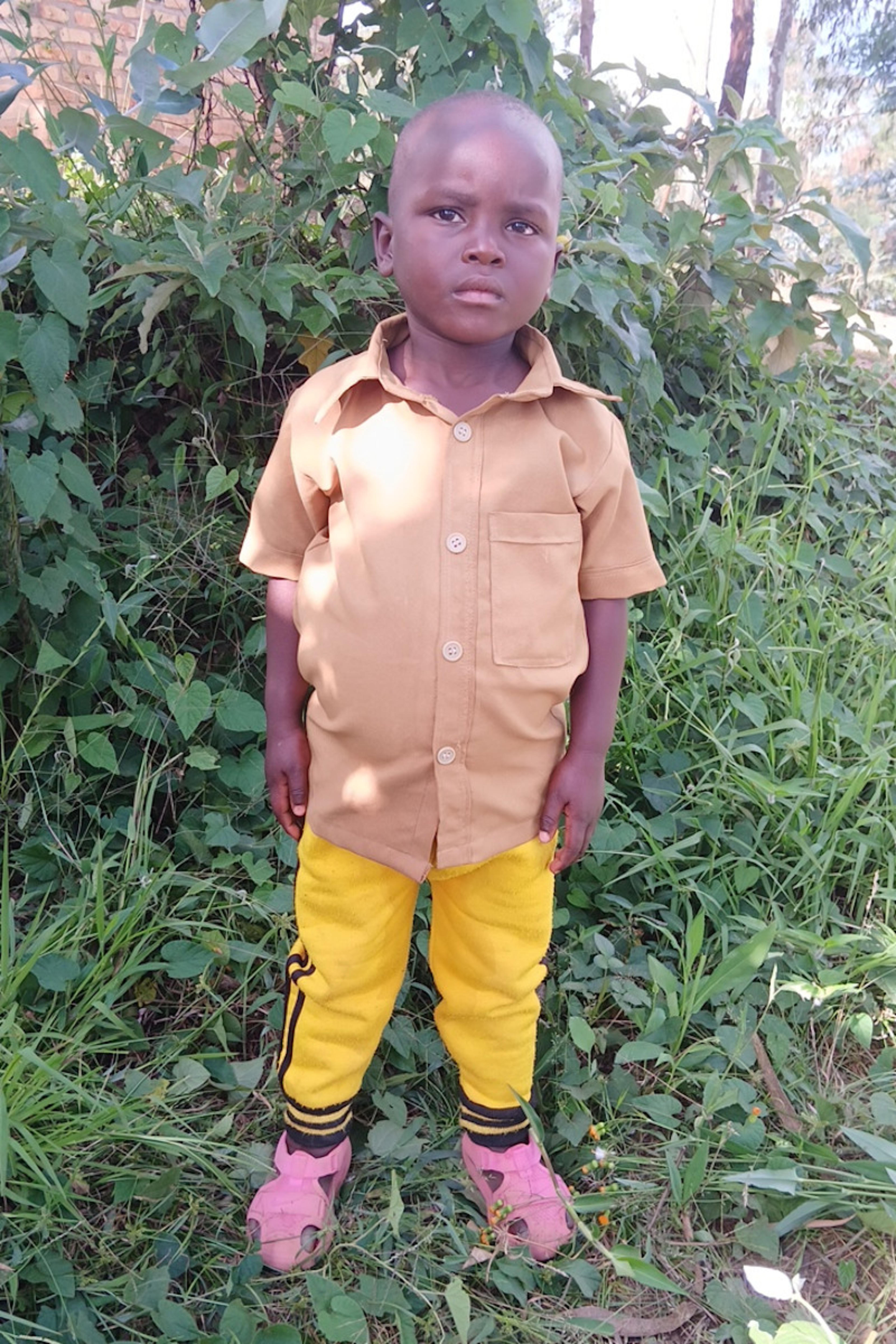 An unsponsored boy named Kwizera from Rwanda who lives in an AIDS-affected area, is vulnerable to exploitation and has waited 134 days for a sponsor.