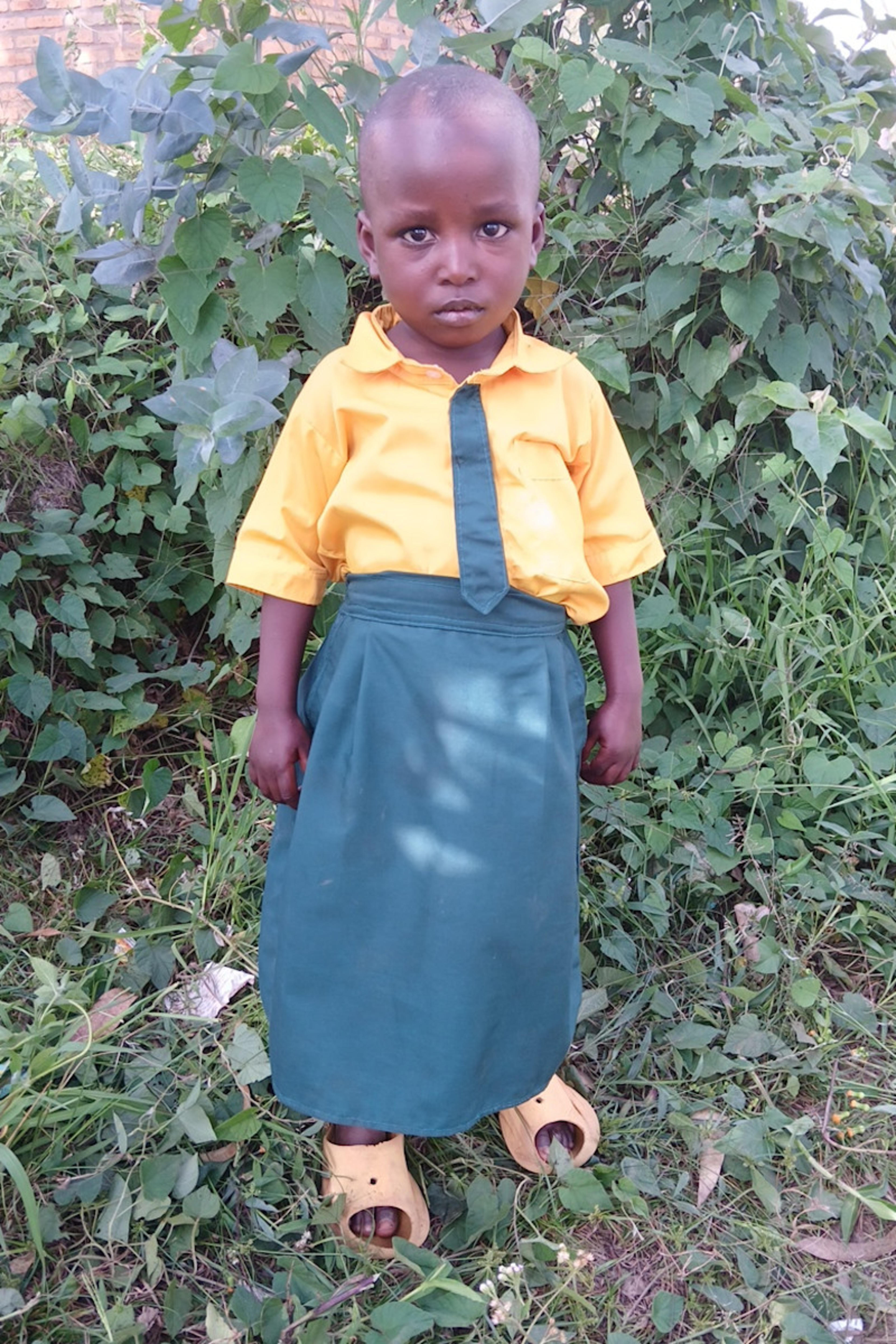An unsponsored girl named Aline from Rwanda who lives in an AIDS-affected area, is vulnerable to exploitation and has waited 134 days for a sponsor.