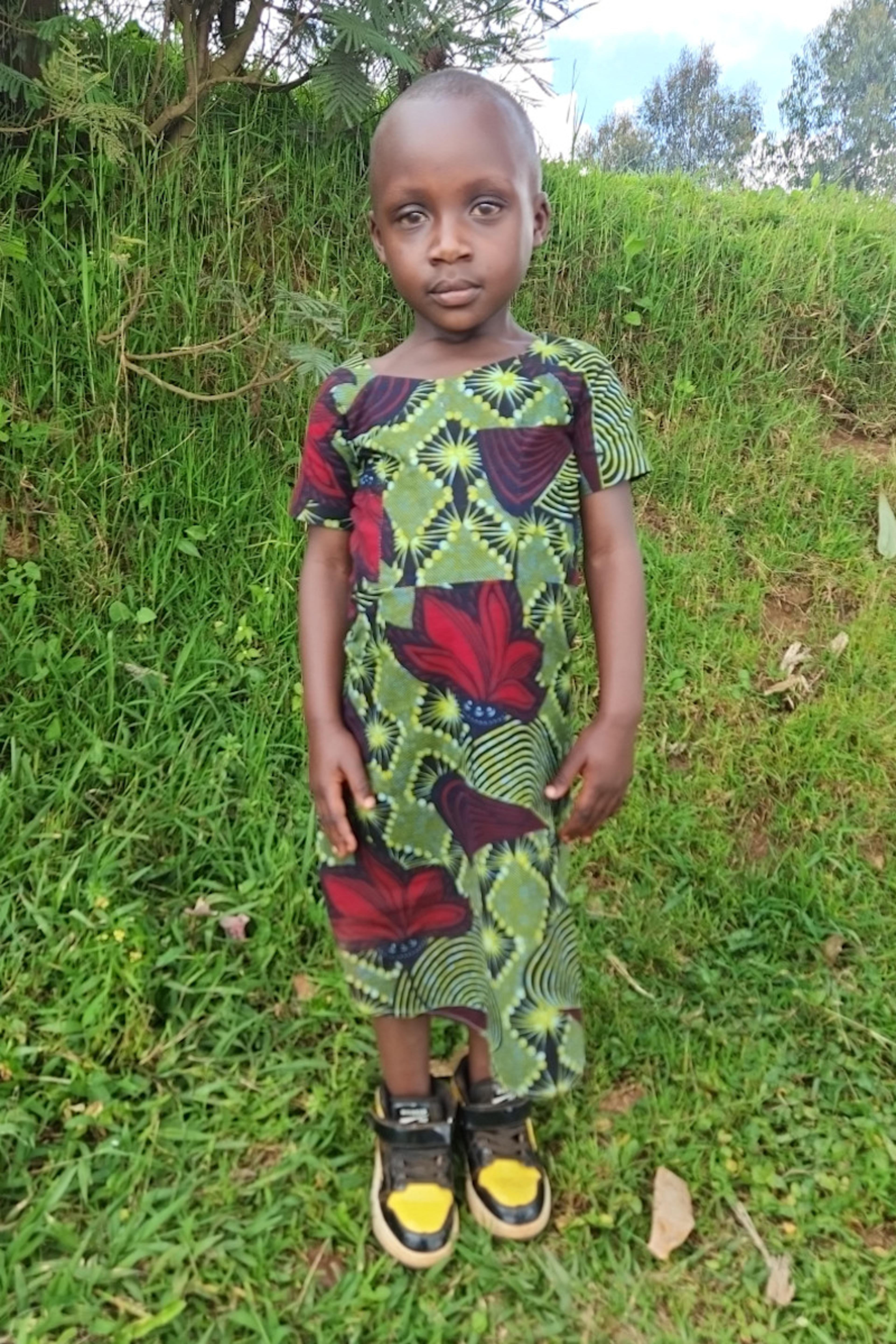 An unsponsored girl named Aline from Rwanda who lives in an AIDS-affected area, is vulnerable to exploitation and has waited 134 days for a sponsor.
