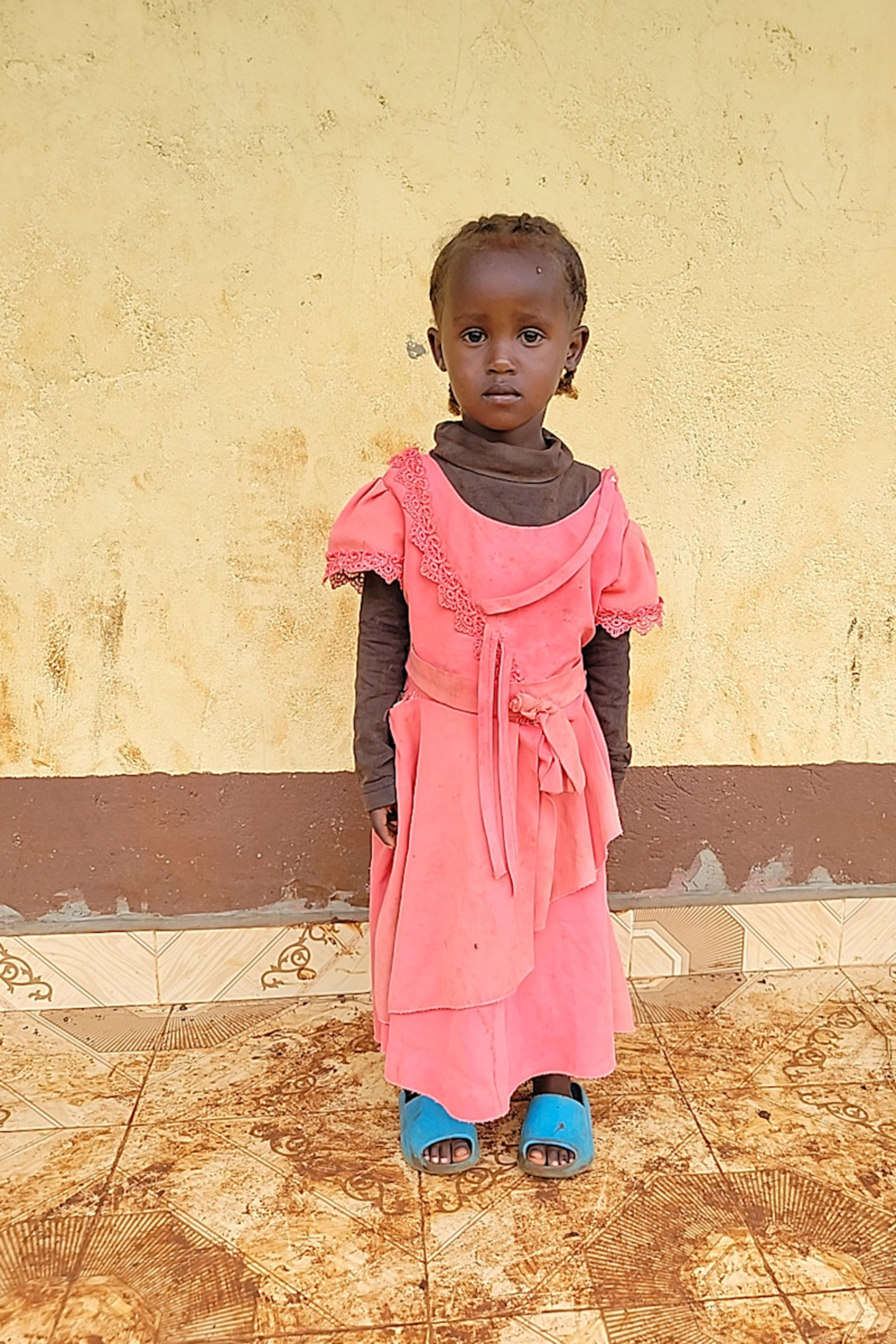 An unsponsored girl named Lokho from Kenya who lives in an AIDS-affected area and has waited 345 days for a sponsor.