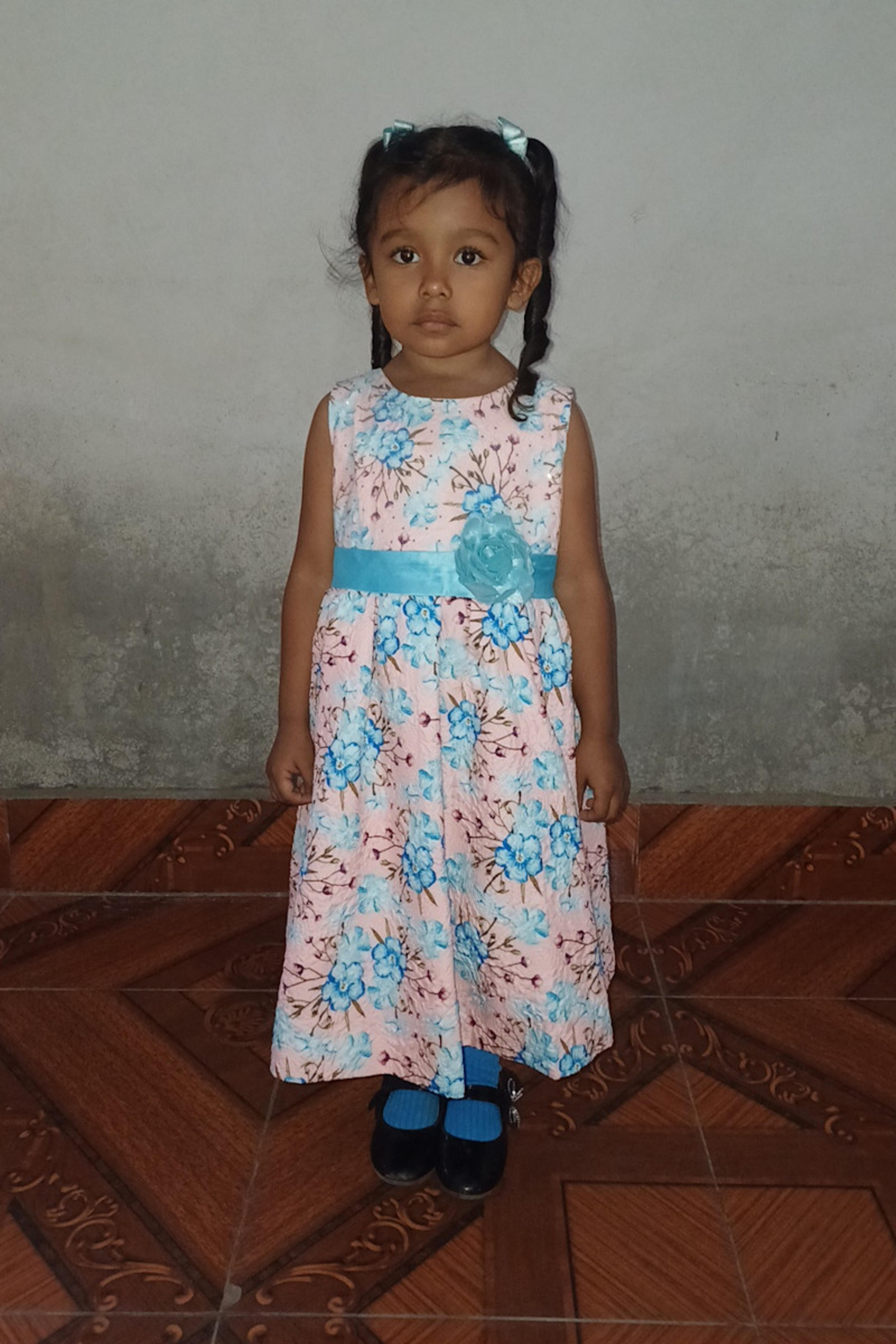 An unsponsored girl named Jasmin from Nicaragua who has waited 157 days for a sponsor.