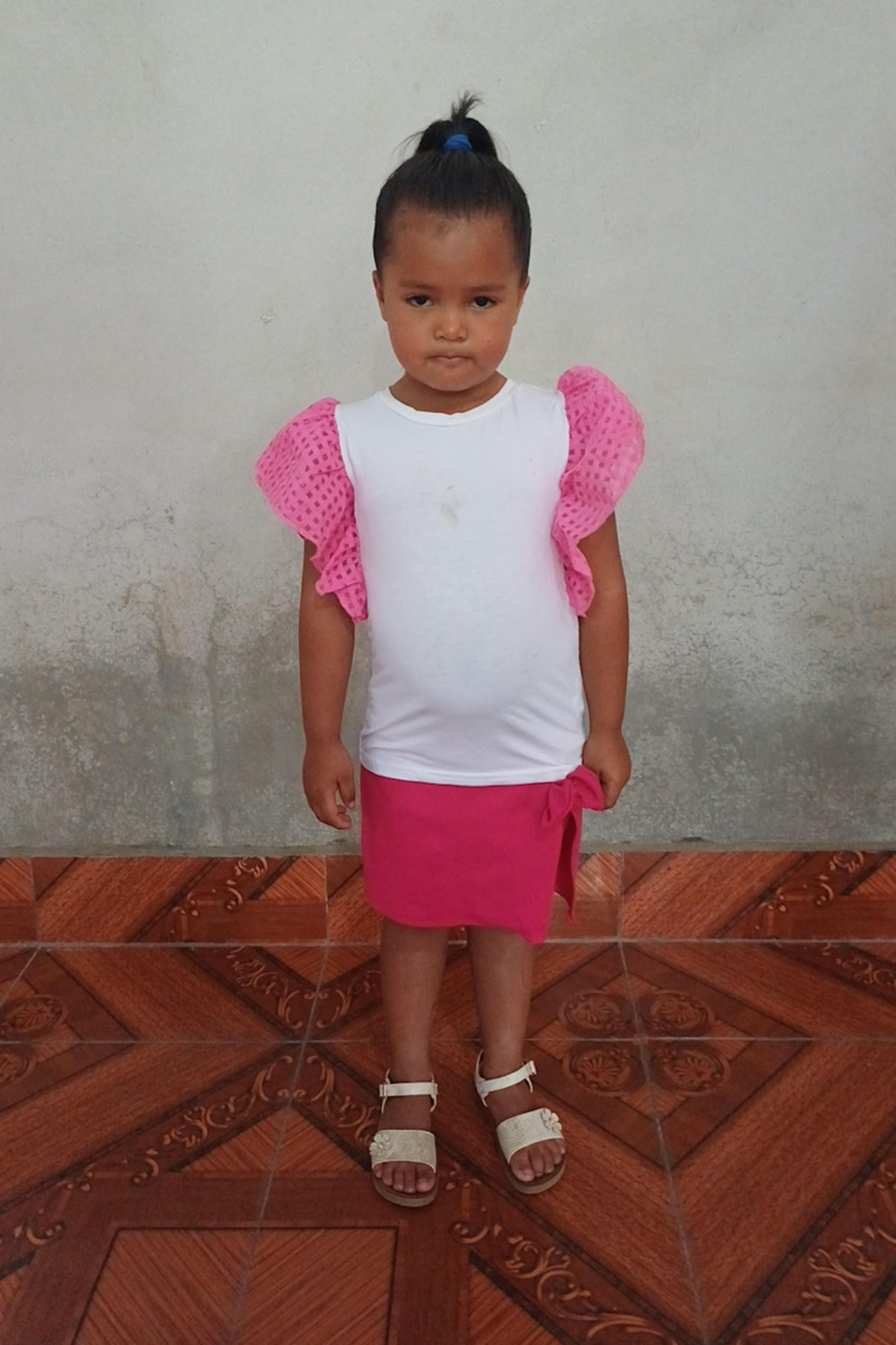 An unsponsored girl named Tessa from Nicaragua who has waited 157 days for a sponsor.