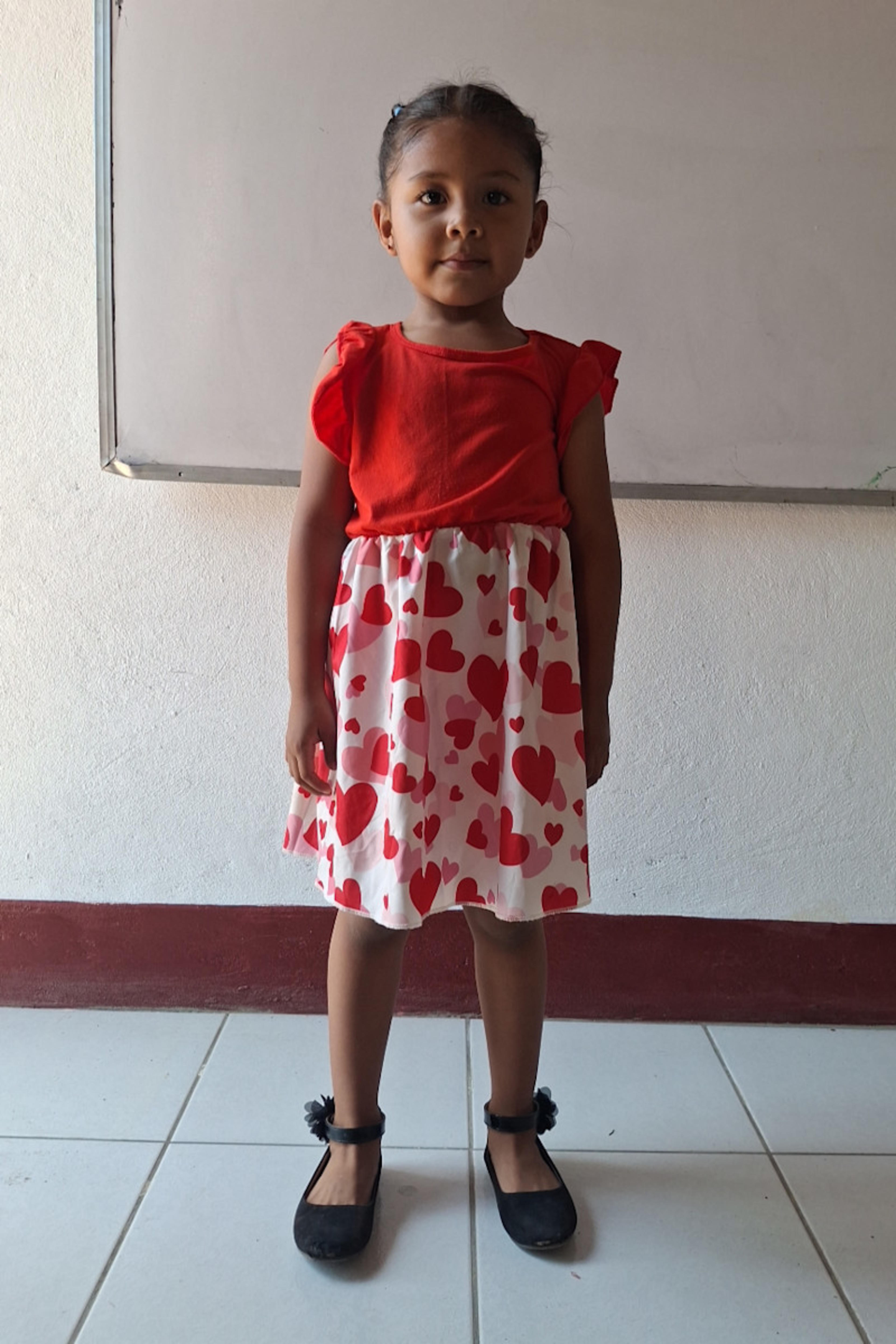 An unsponsored girl named Melina from Nicaragua who has waited 721 days for a sponsor.