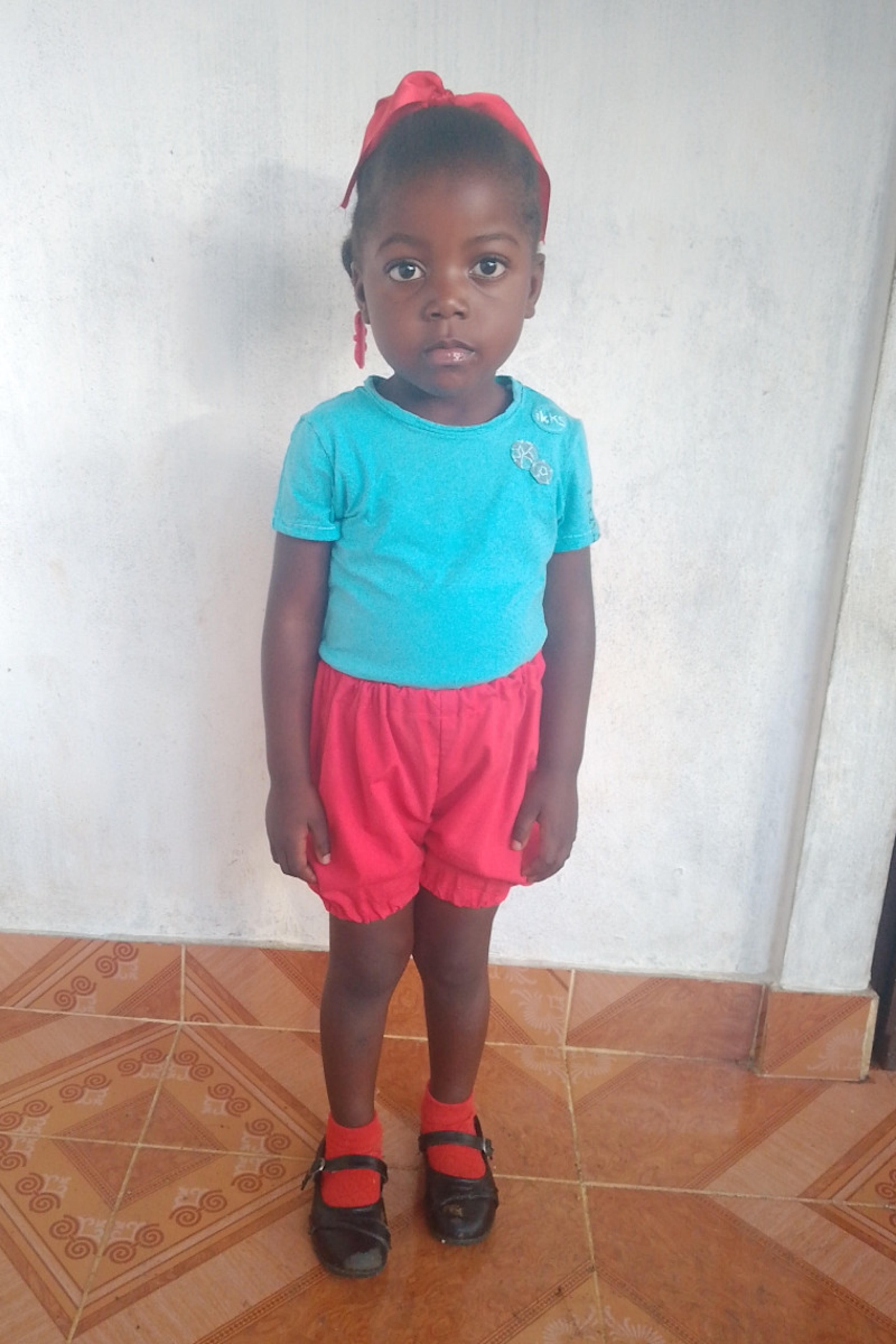 An unsponsored girl named Shenaila from Haiti who is vulnerable to exploitation and has waited 138 days for a sponsor.