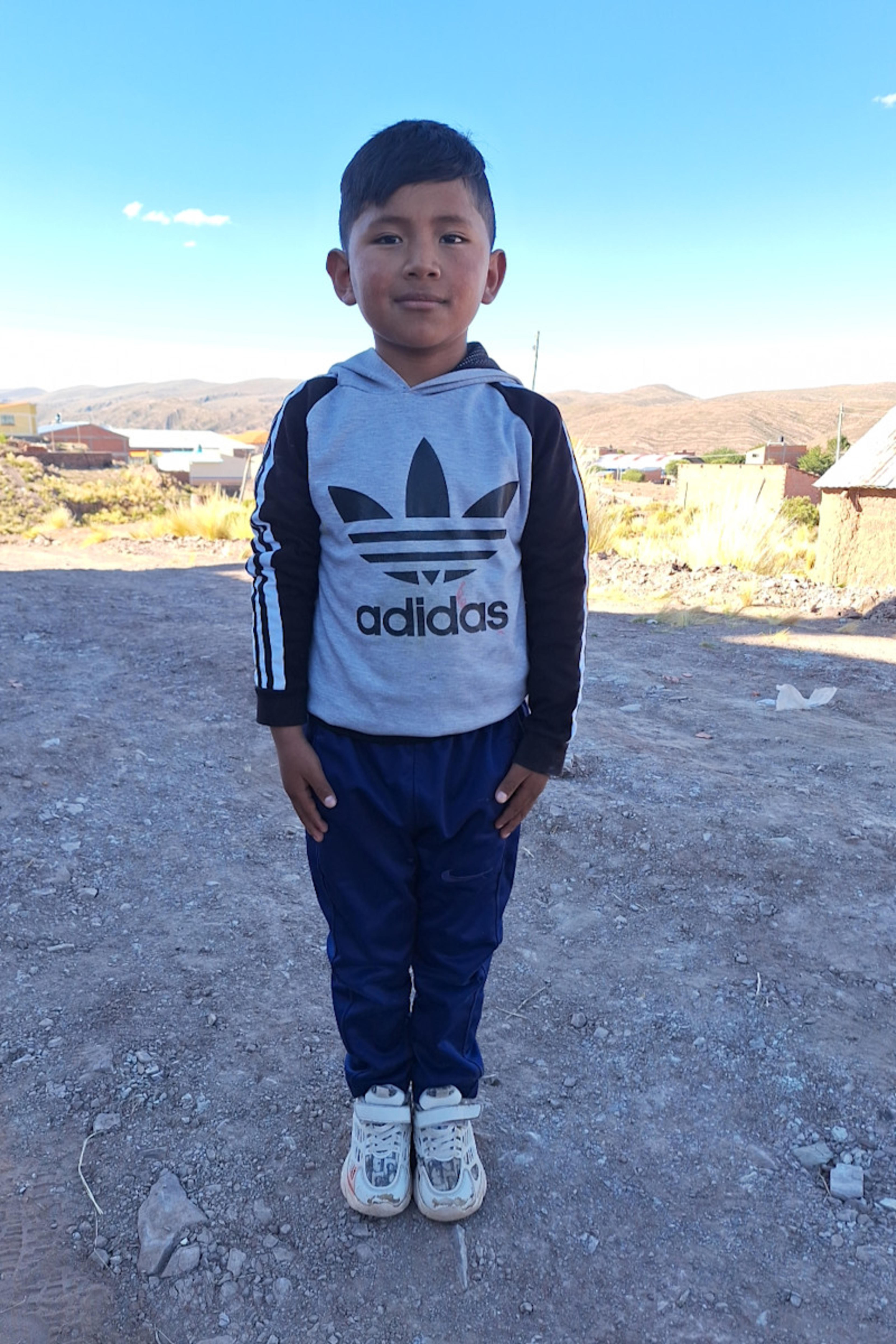 An unsponsored boy named Gabriel from Bolivia who has waited 150 days for a sponsor.