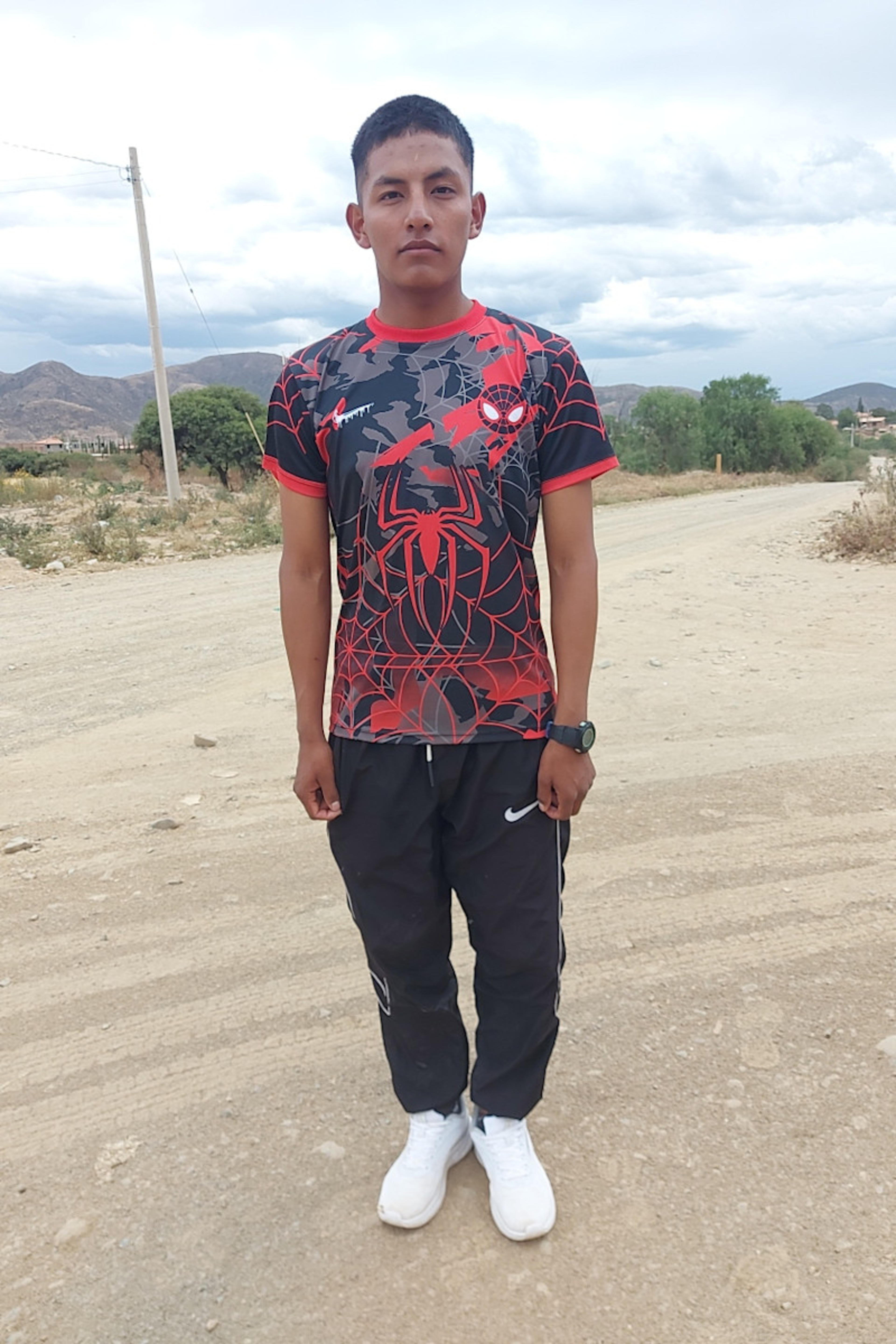 An unsponsored boy named Roly from Bolivia who has waited 468 days for a sponsor.