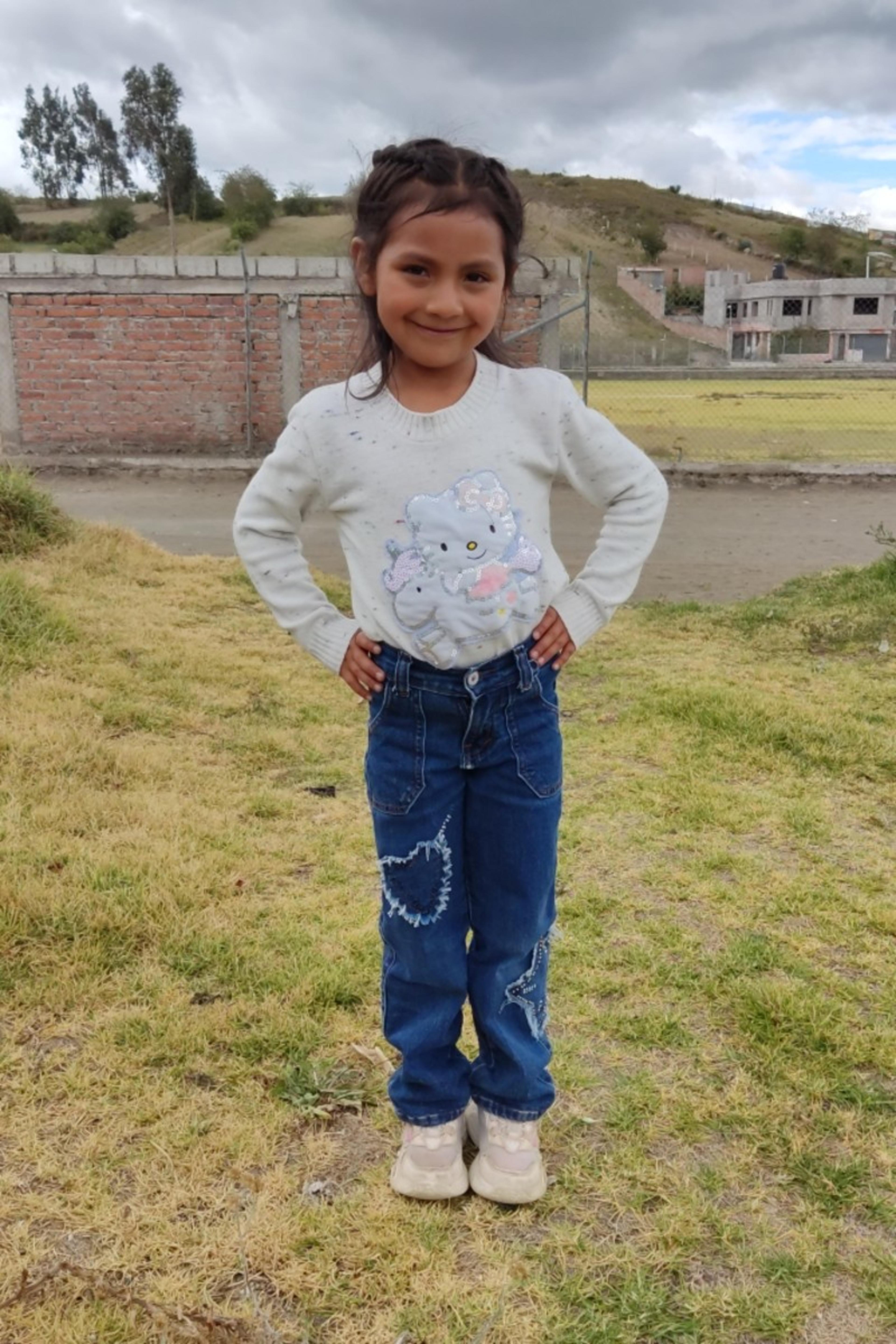 An unsponsored girl named Zoe from Ecuador who has waited 406 days for a sponsor.