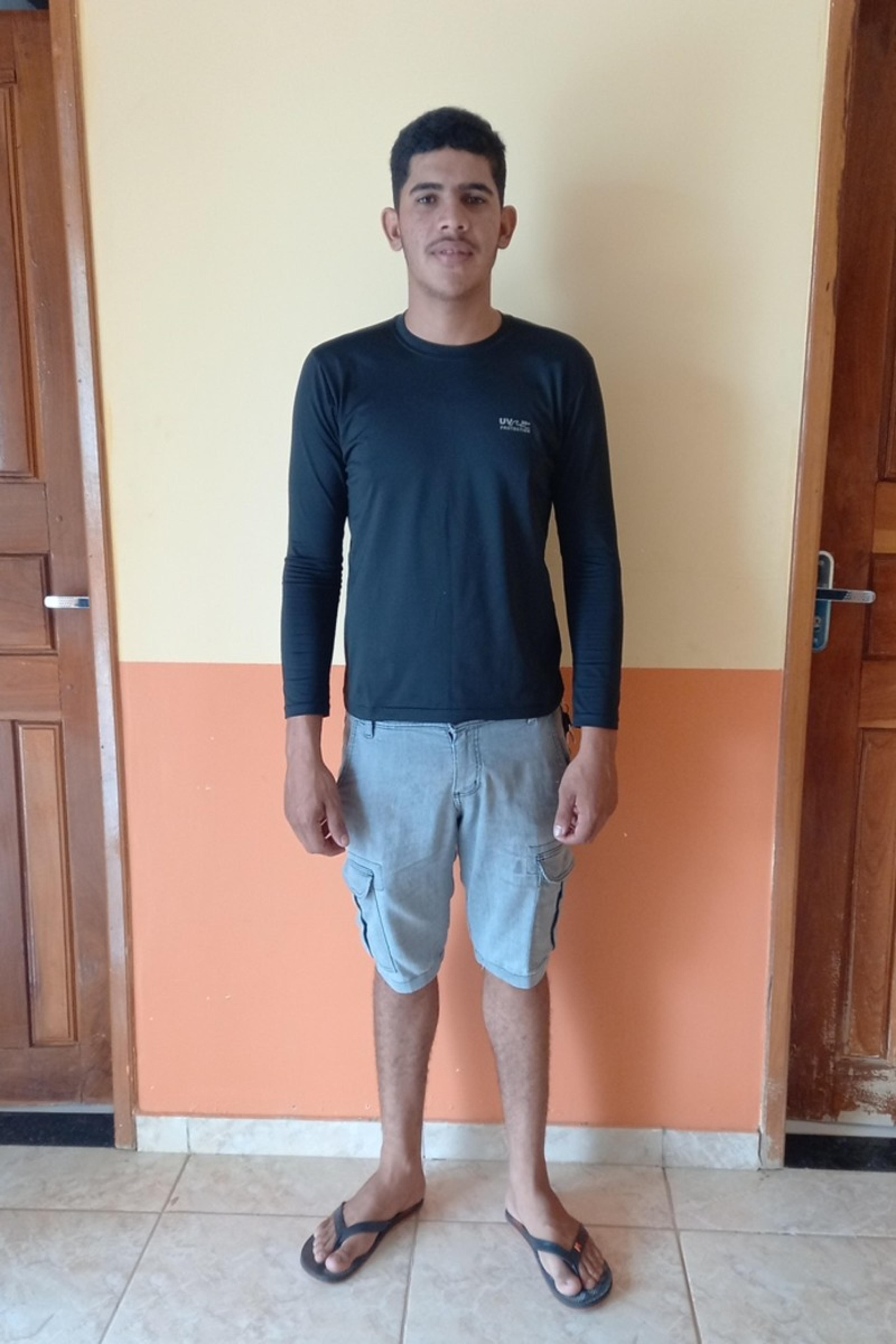 An unsponsored boy named Moises from Brazil who has waited 553 days for a sponsor.